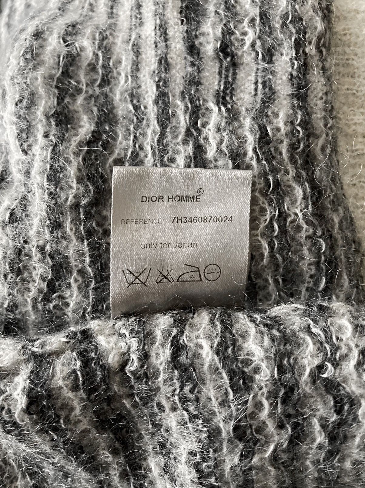 Dior × Hedi Slimane A/W 2007 “Navigate” Striped Mohair Knit Size US XL / EU 56 / 4 - 7 Thumbnail