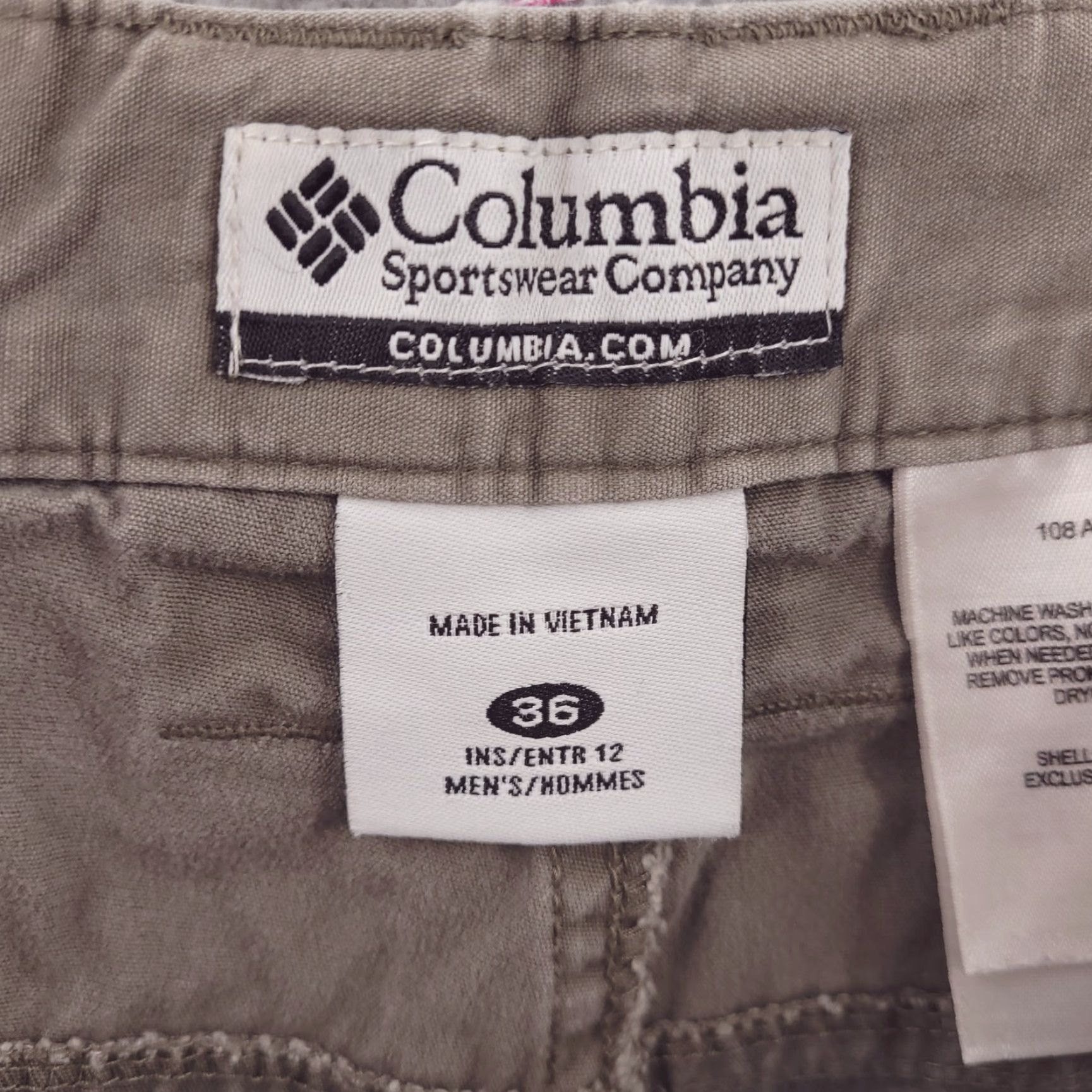 Vintage Columbia Cargo Shorts Mens 36 Brown Lightweight Cotton Walk Outdoor Casual Size US 36 / EU 52 - 7 Thumbnail