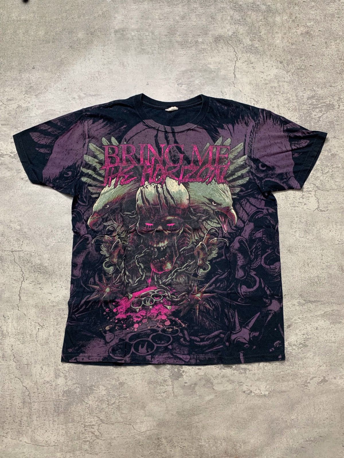 Band Tees Bring me the horizon all over print band shirt Size US L / EU 52-54 / 3 - 1 Thumbnail