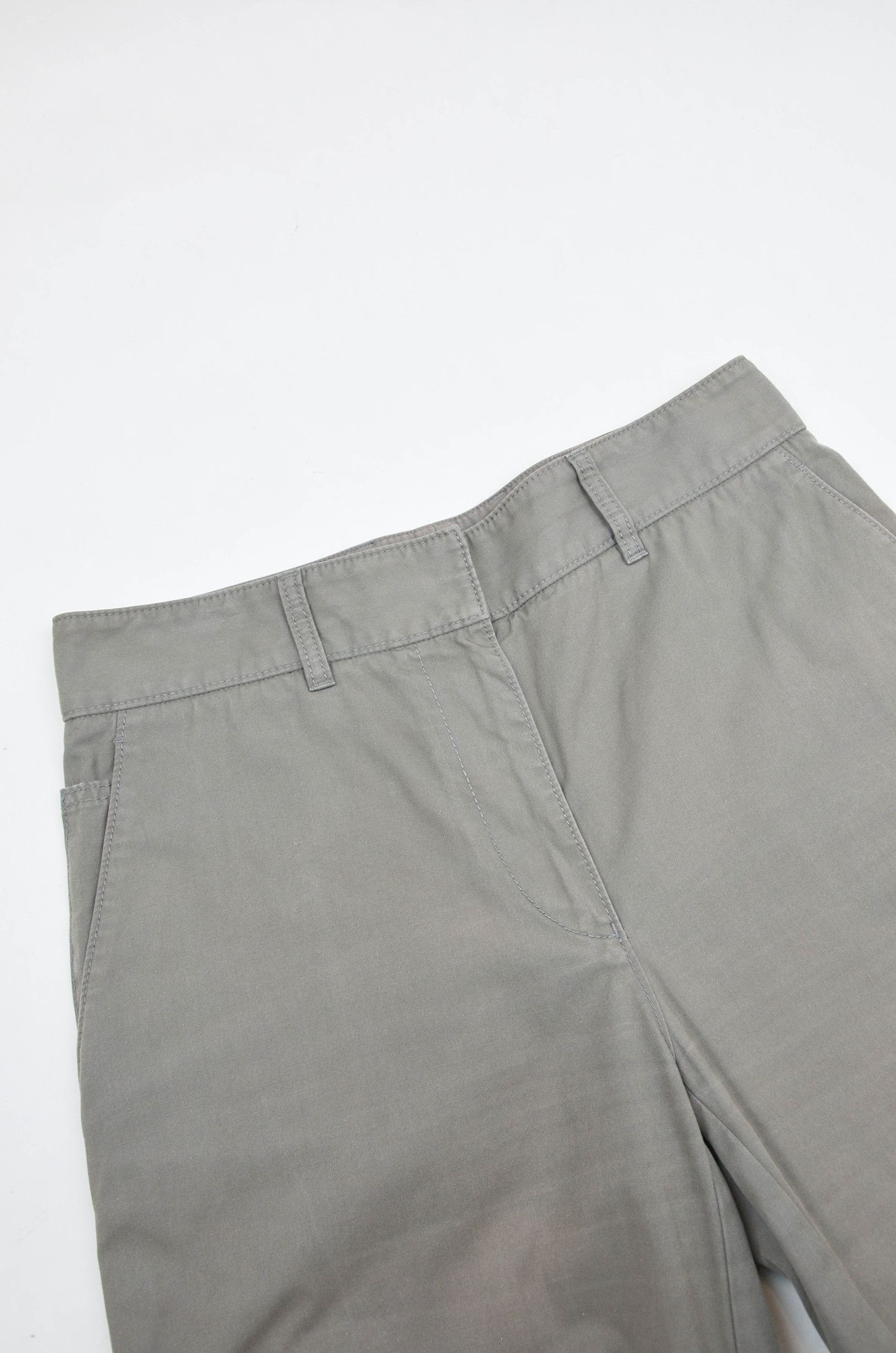 Prada PRADA Wide Leg Olive Pants - 42 Size 28" / US 6 / IT 42 - 3 Thumbnail