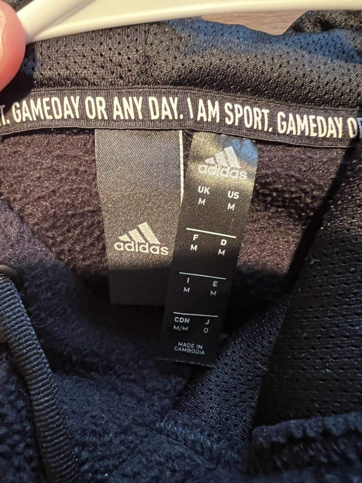 Adidas Adidas Men Black Sherpa Long Sleeve Hoodie Sweatshirts M Size US M / EU 48-50 / 2 - 7 Thumbnail