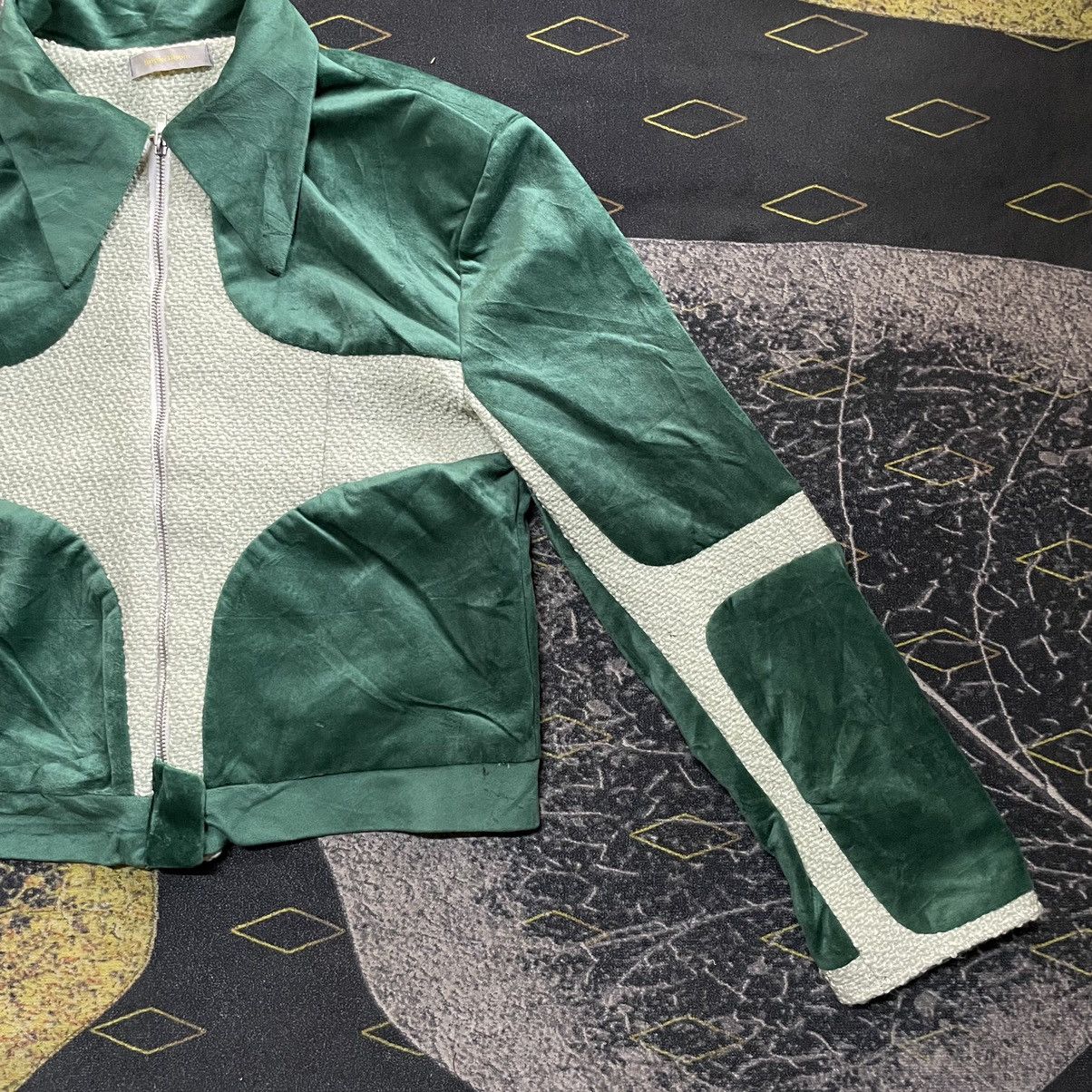 If Six Was Nine × Japanese Brand × Velour 💫Archive💫- BOOM BOOM Hybrid Cropped Jacket LGB ISWN Style Size US S / EU 44-46 / 1 - 8 Thumbnail