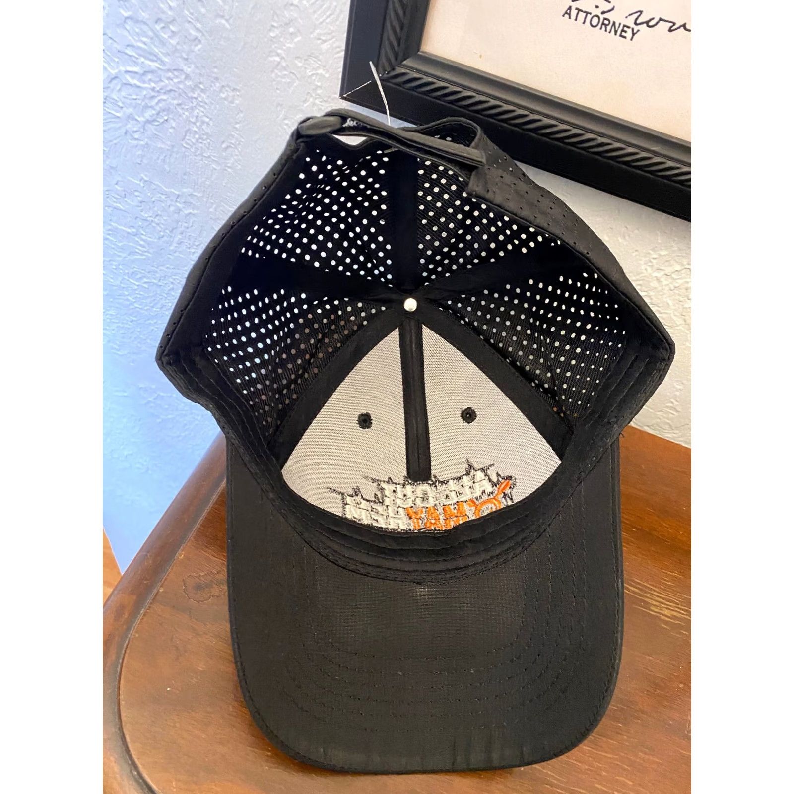Theory Orange Theory All Out Mayhem Black Hat Baseball Cap Unisex Adults Adjustable Strapback Canvas Cotton Blend Logo 2010s Casual Travel Men Women Size ONE SIZE - 4 Thumbnail