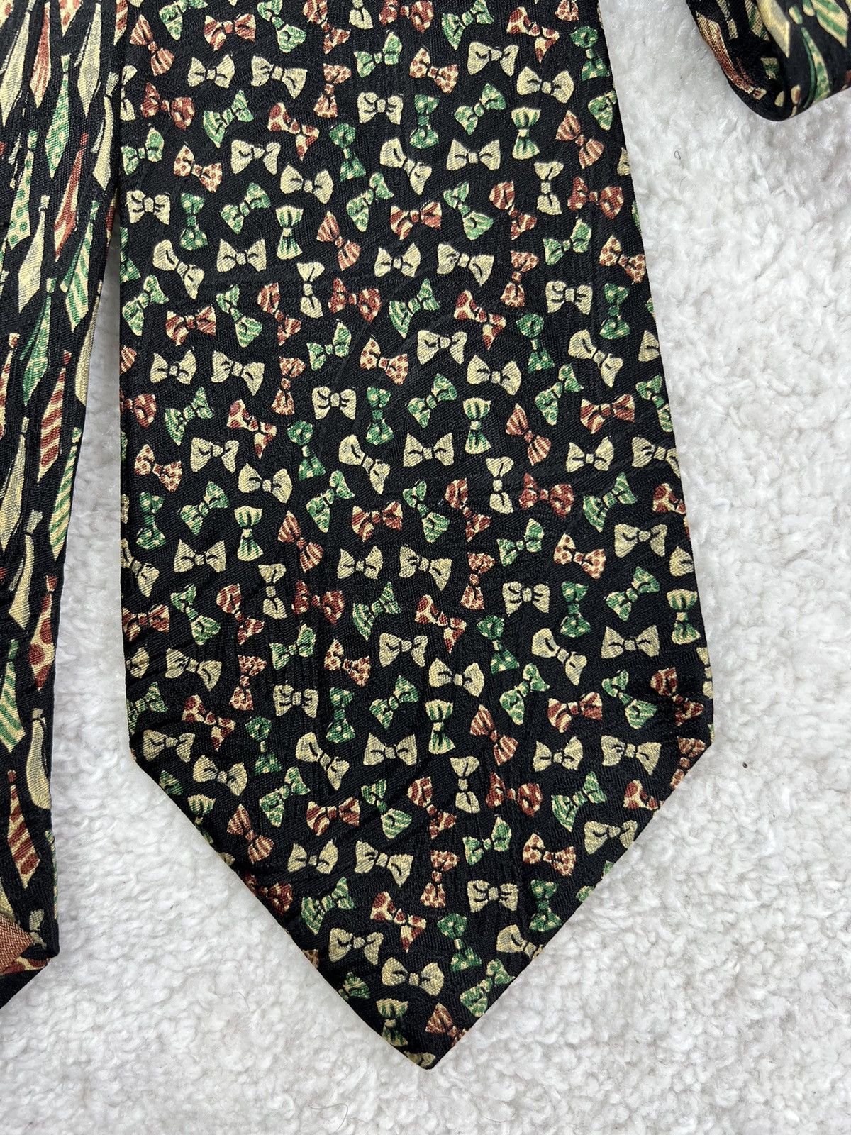 Ermenegildo Zegna Vintage Ermenegildo Zegna Silk Geometric Luxury Tie Size ONE SIZE - 2 Thumbnail