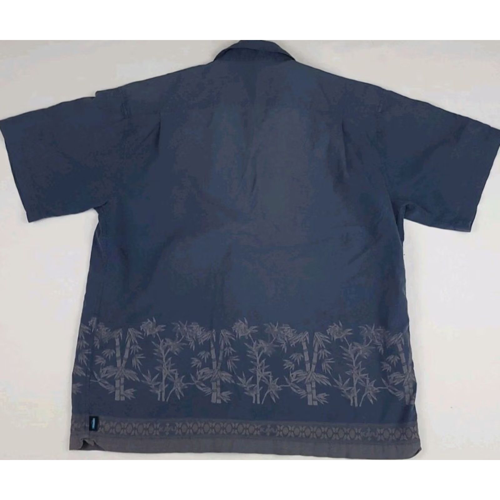 KAVU VINTAGE KAVU Shirt Mens L Blue Bamboo Pattern Hawaiian Camp Cotton USA Summer FADED Size US L / EU 52-54 / 3 - 6 Thumbnail