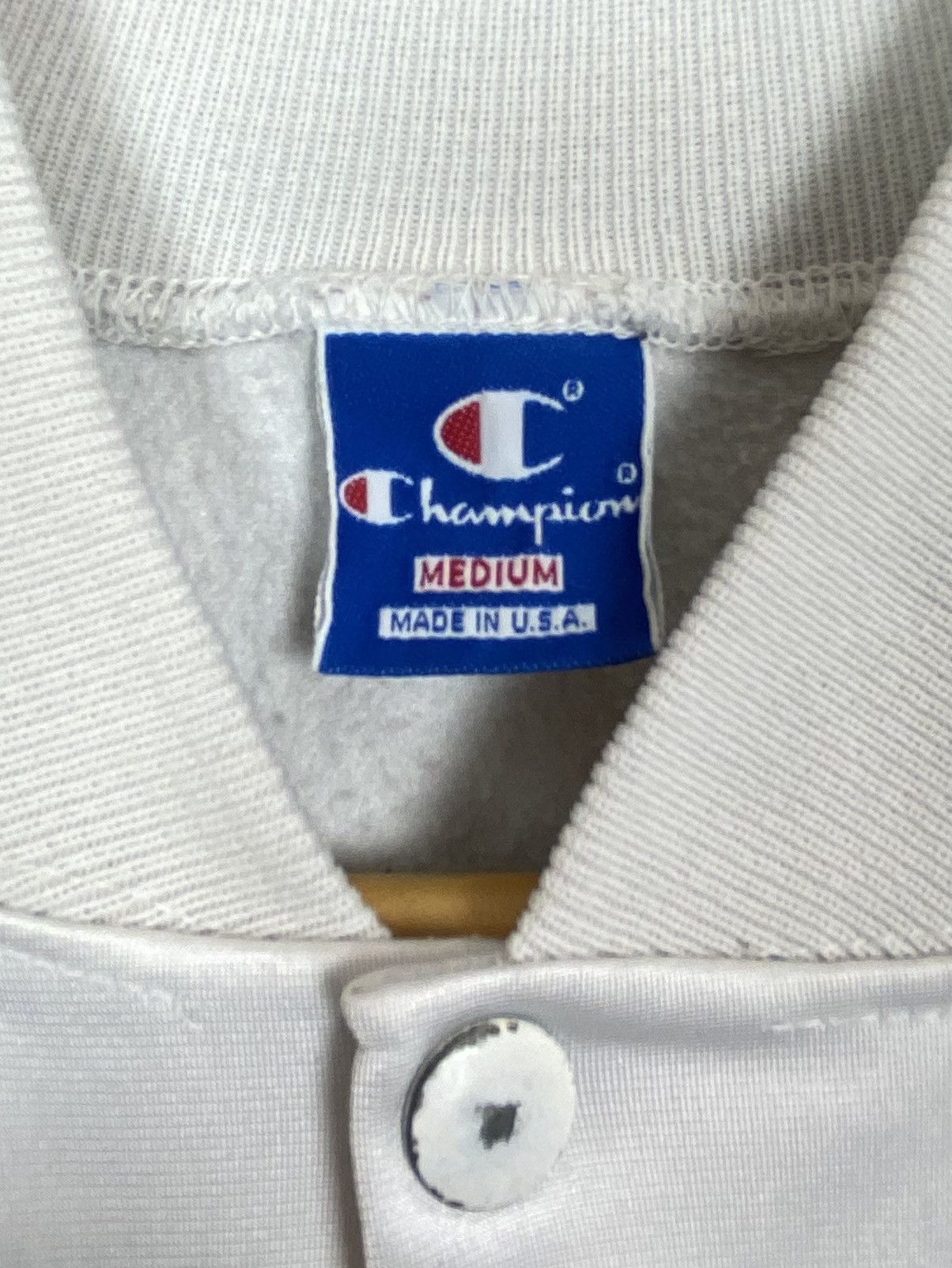 Champion Champion Hayfield Basketball Hoodie Bomber Jacket White Top Size US M / EU 48-50 / 2 - 7 Thumbnail