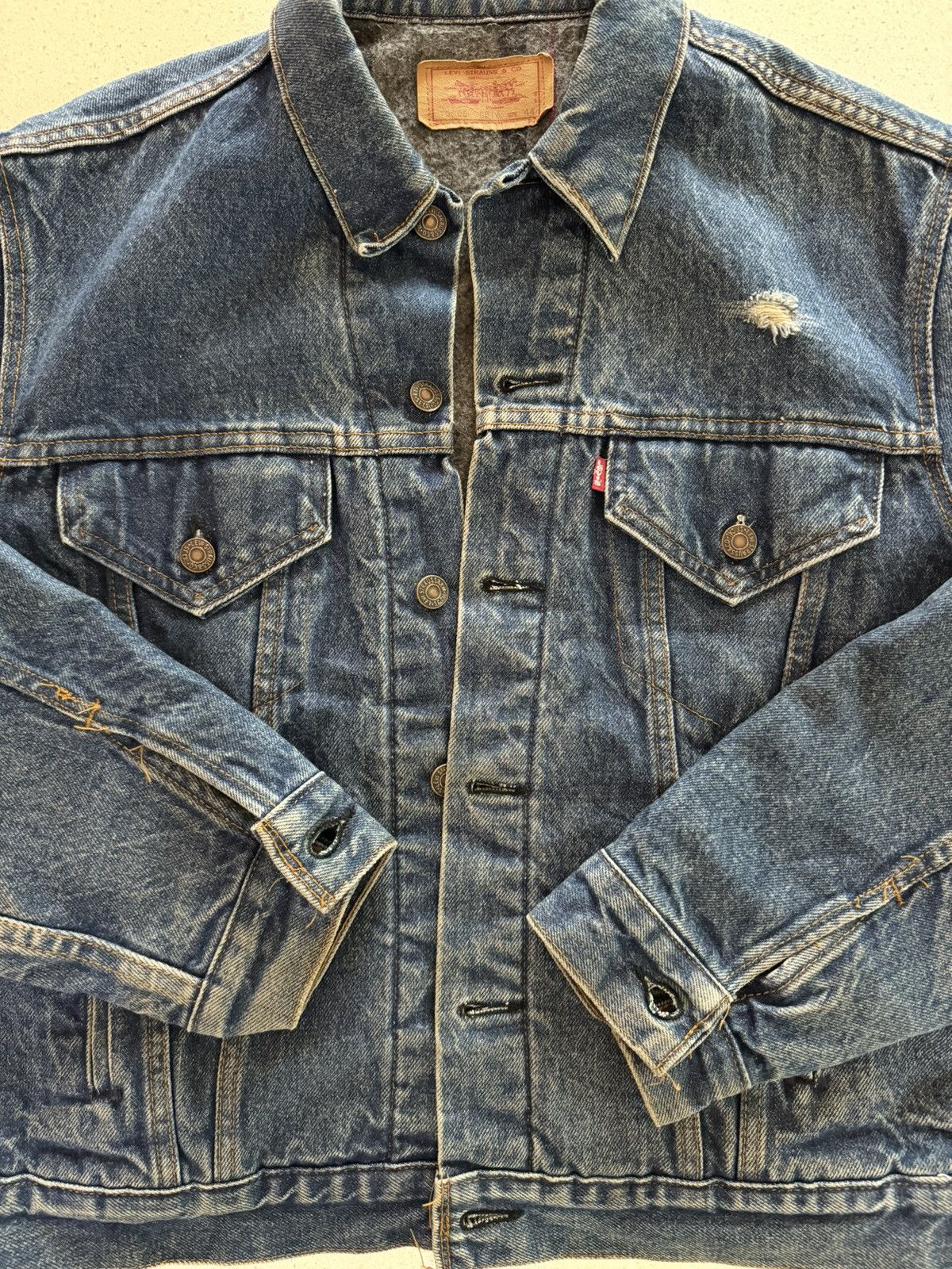 Levi's Levi’s Made in USA Blanket Lined Type 3 Sz 44 Size US M / EU 48-50 / 2 - 2 Thumbnail