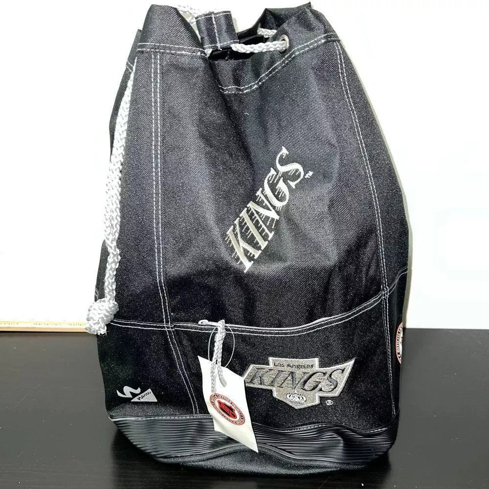 Vintage Los Angeles LA Kings Backpack Bag Nasco Gym Sack Heavy Duty Size ONE SIZE - 1 Thumbnail