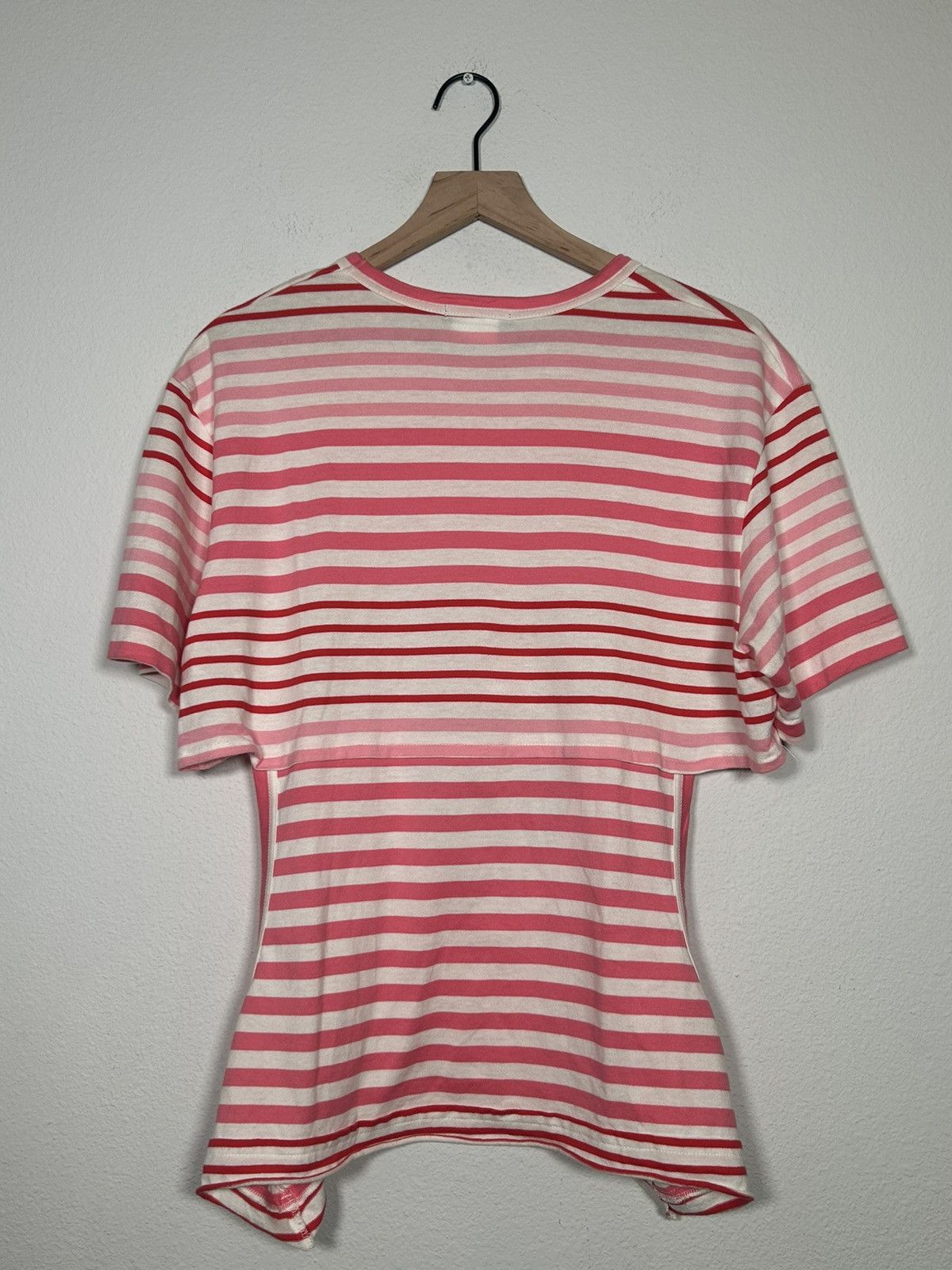 Comme des Garcons Homme Plus Hybrid Striped Cut out tee Size US L / EU 52-54 / 3 - 5 Thumbnail