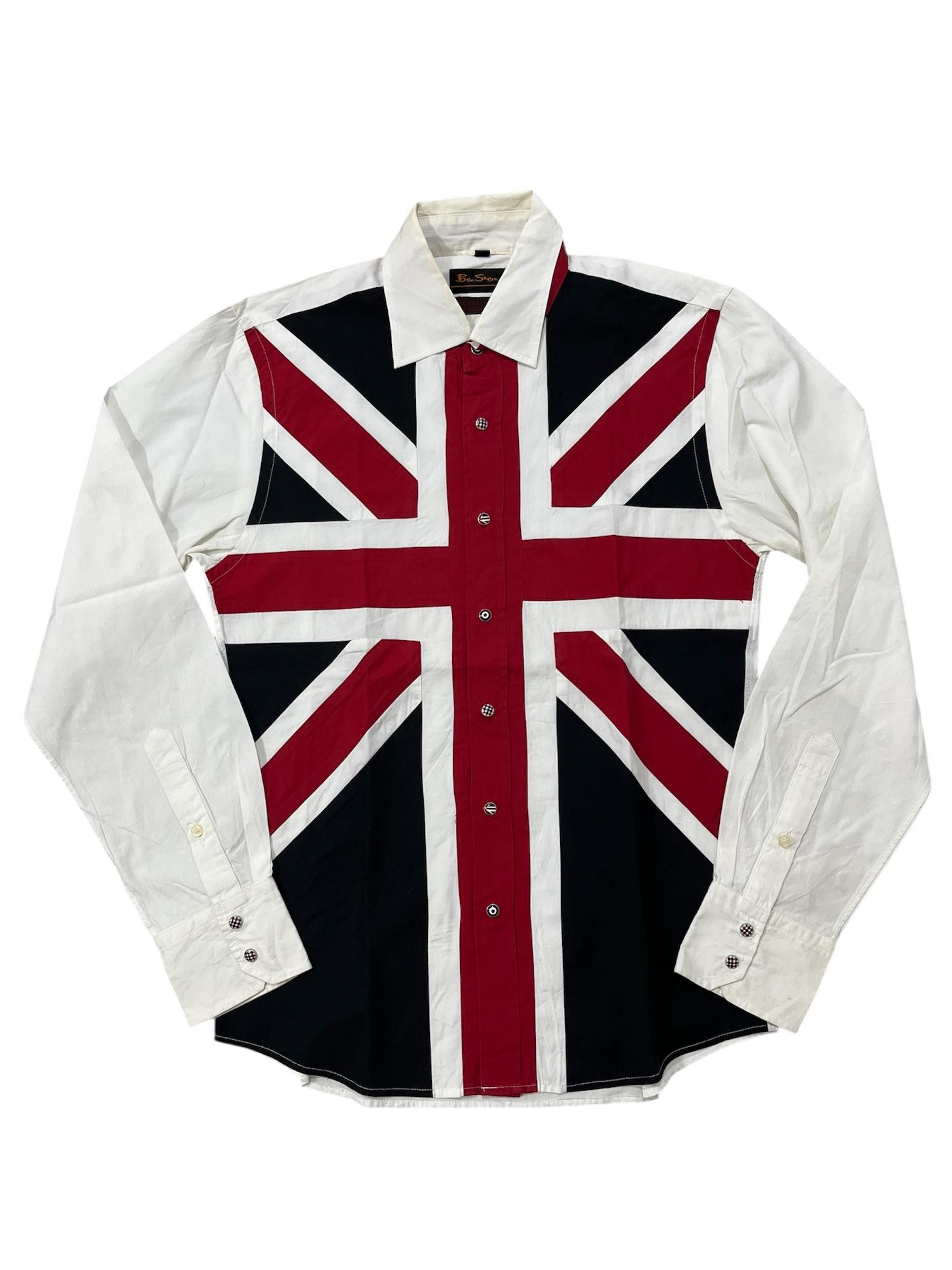 Ben Sherman 💥Rare💥Ben Sherman Reats Tailor Zazous Union Jack Shirt Size US S / EU 44-46 / 1 - 1 Thumbnail