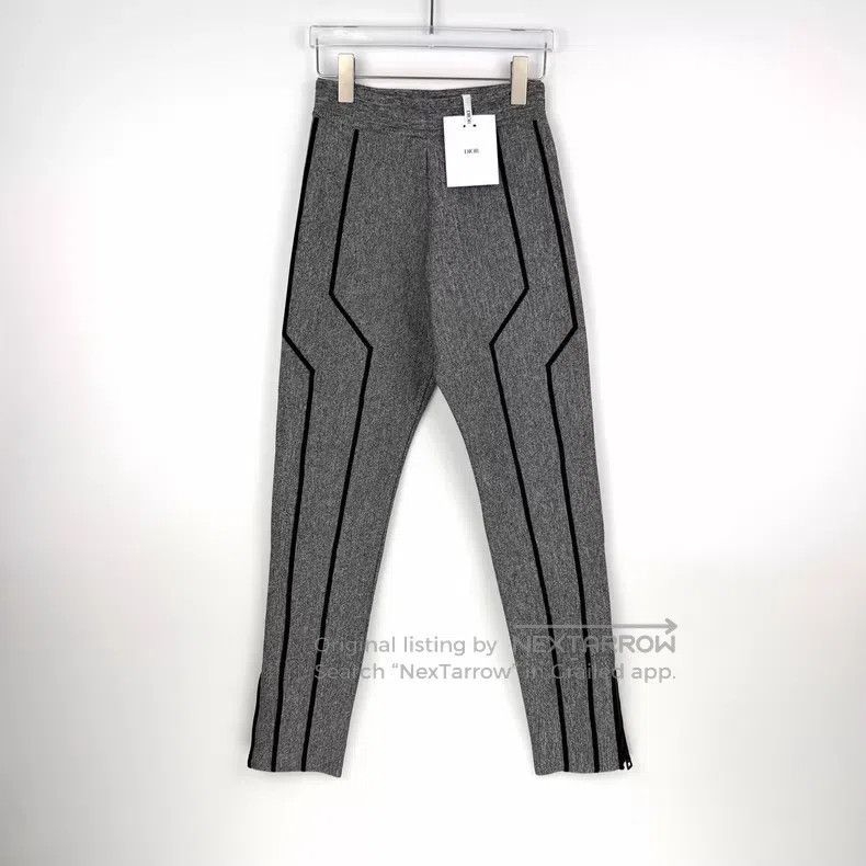 Dior Dior Gray letter waist knitted cycling pants leggings Size 25" / US 0 / IT 36 - 3 Thumbnail