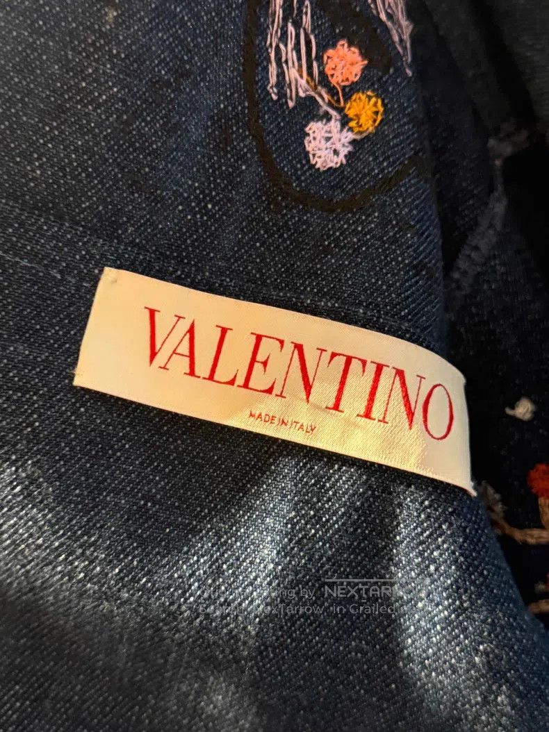 Valentino Valentino Embroidered butterfly denim jacket Size XL / US 12-14 / IT 48-50 - 5 Thumbnail