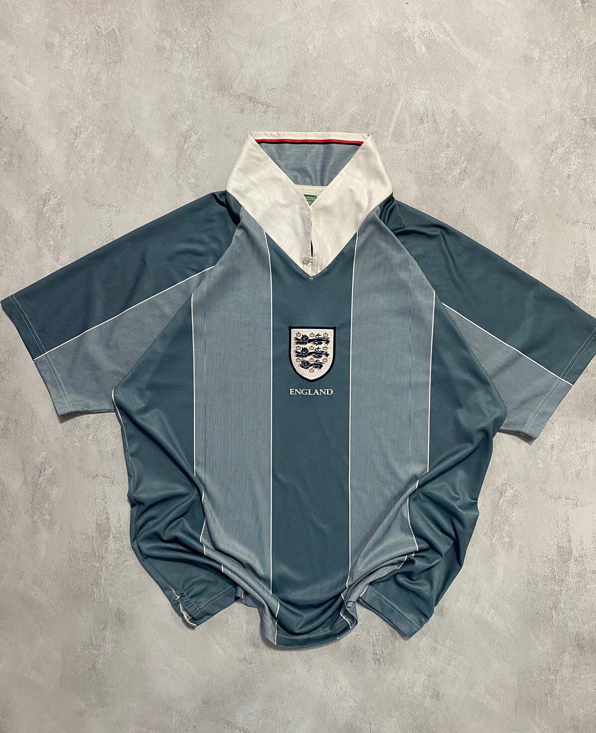 Pre-owned Jersey X Soccer Jersey Vintage Jersey England Style 90's Hype In Grey