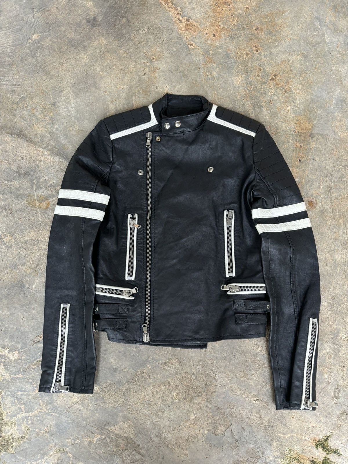 Diesel Black Gold Diesel Black Gold Multi Zipper Leather Jacket Size XS / US 0-2 / IT 36-38 - 3 Thumbnail