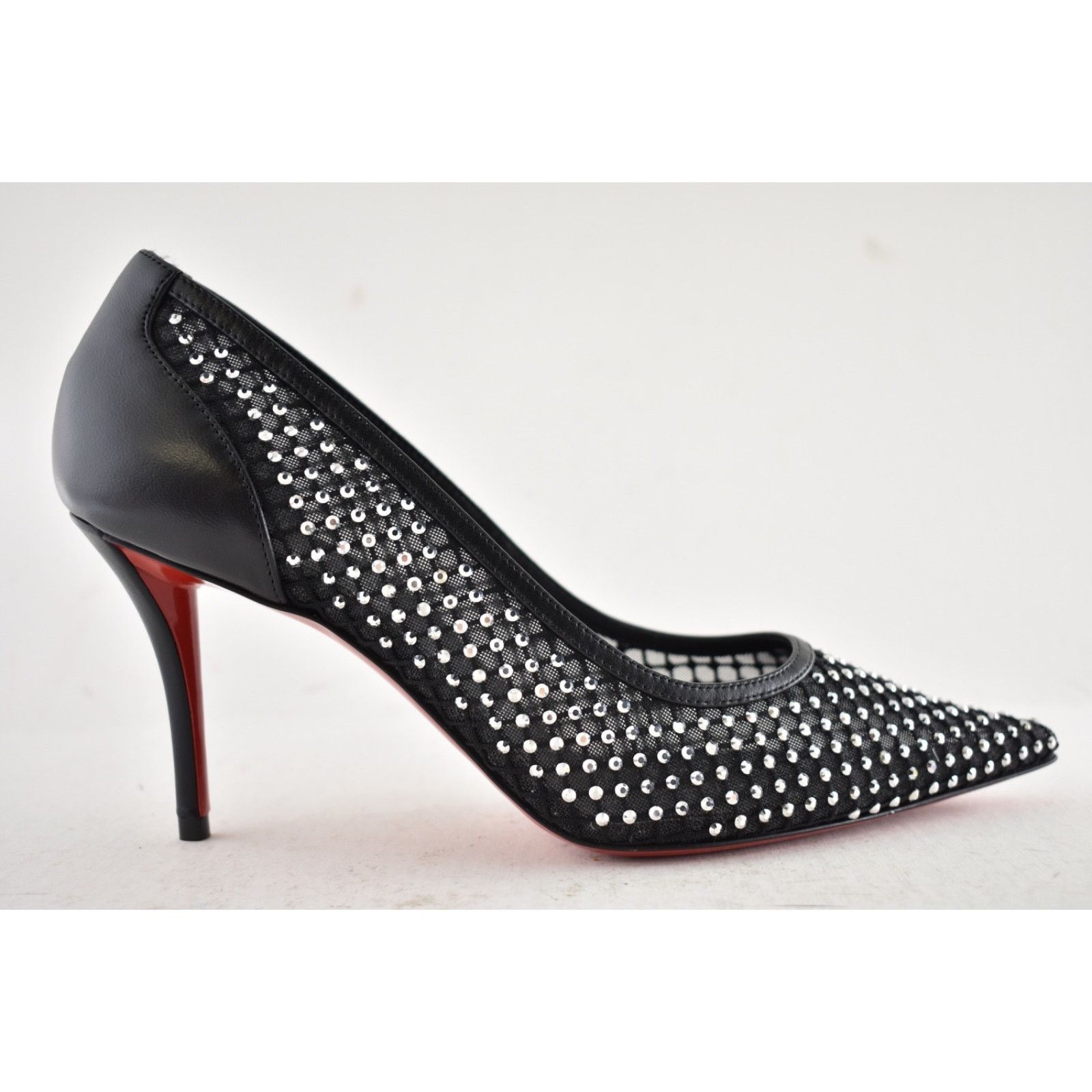 Christian Louboutin Christian Louboutin Apostropha Mesh Strass 80 Heel Pump 36.5 Size US 6.5 / IT 36.5 - 2 Thumbnail