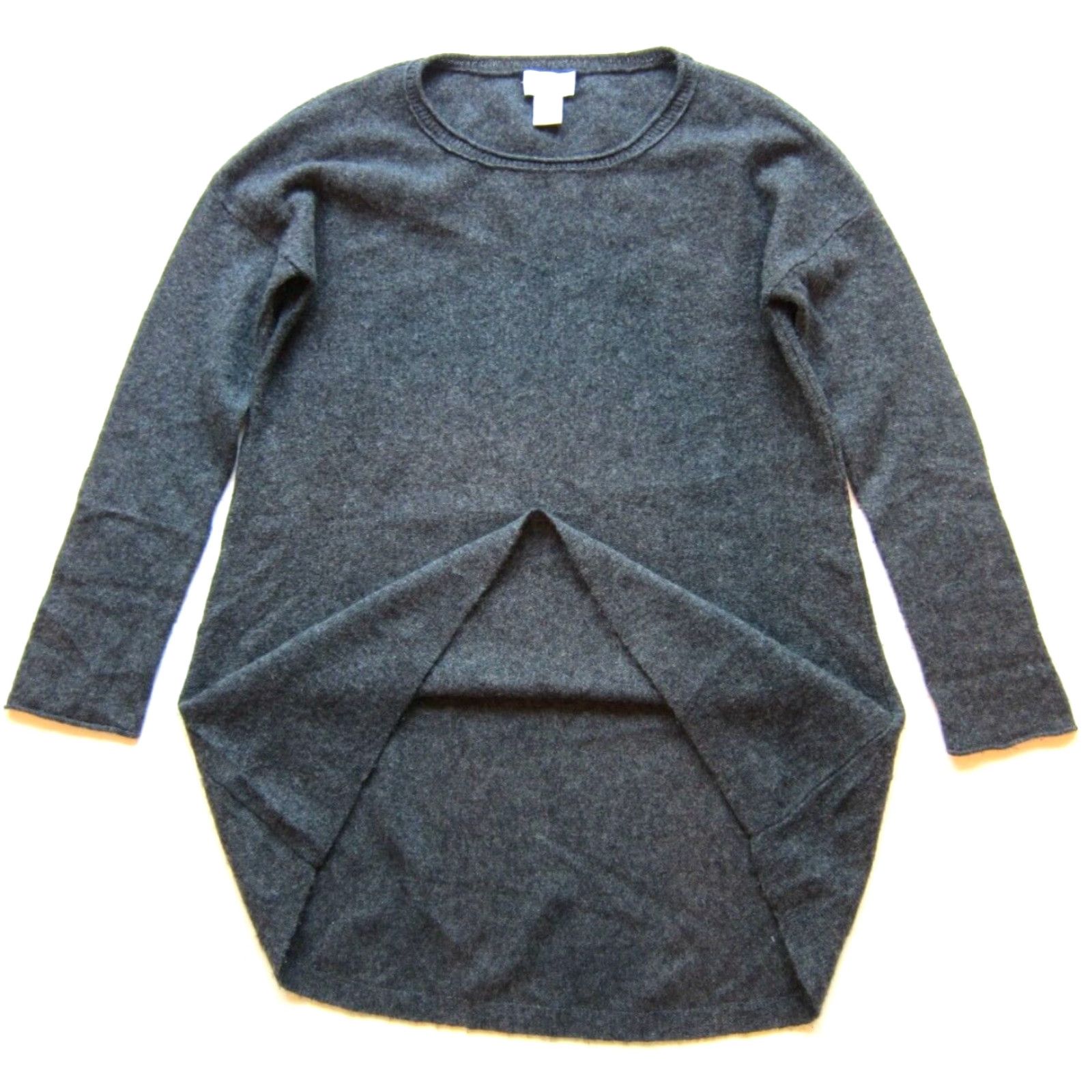 Soft Surroundings Soft Surroundings 100% Cashmere Grey Round Neck Long Sweater M Shirt Womens Size M / US 6-8 / IT 42-44 - 5 Thumbnail