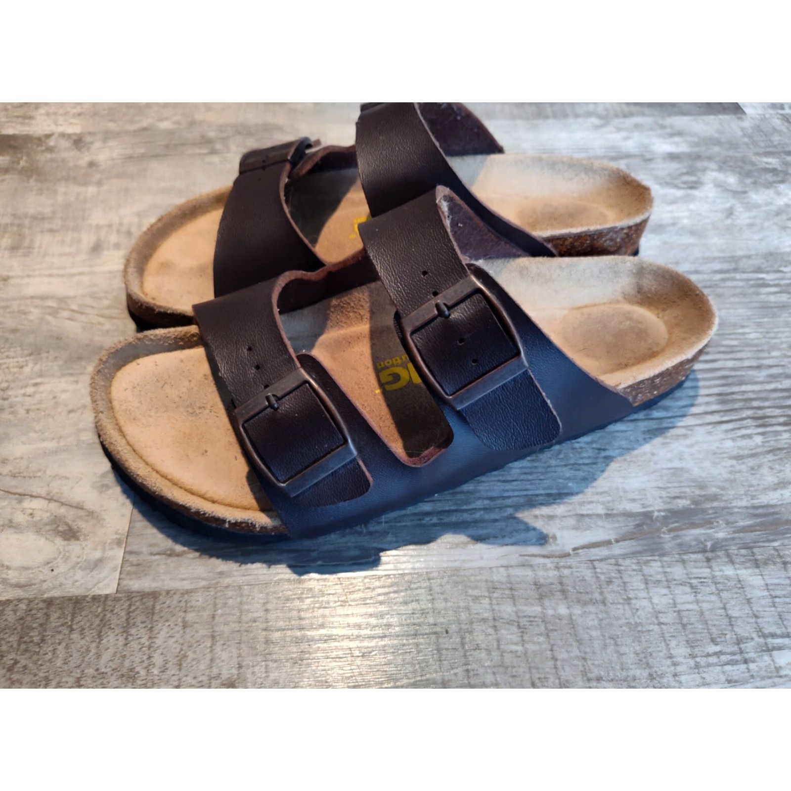 Vintage VIKING Leather Sandals Women's Revolution Comfort Flat Size 6.5 US Brown Vintage Style Size US 6.5 / IT 36.5 - 3 Thumbnail