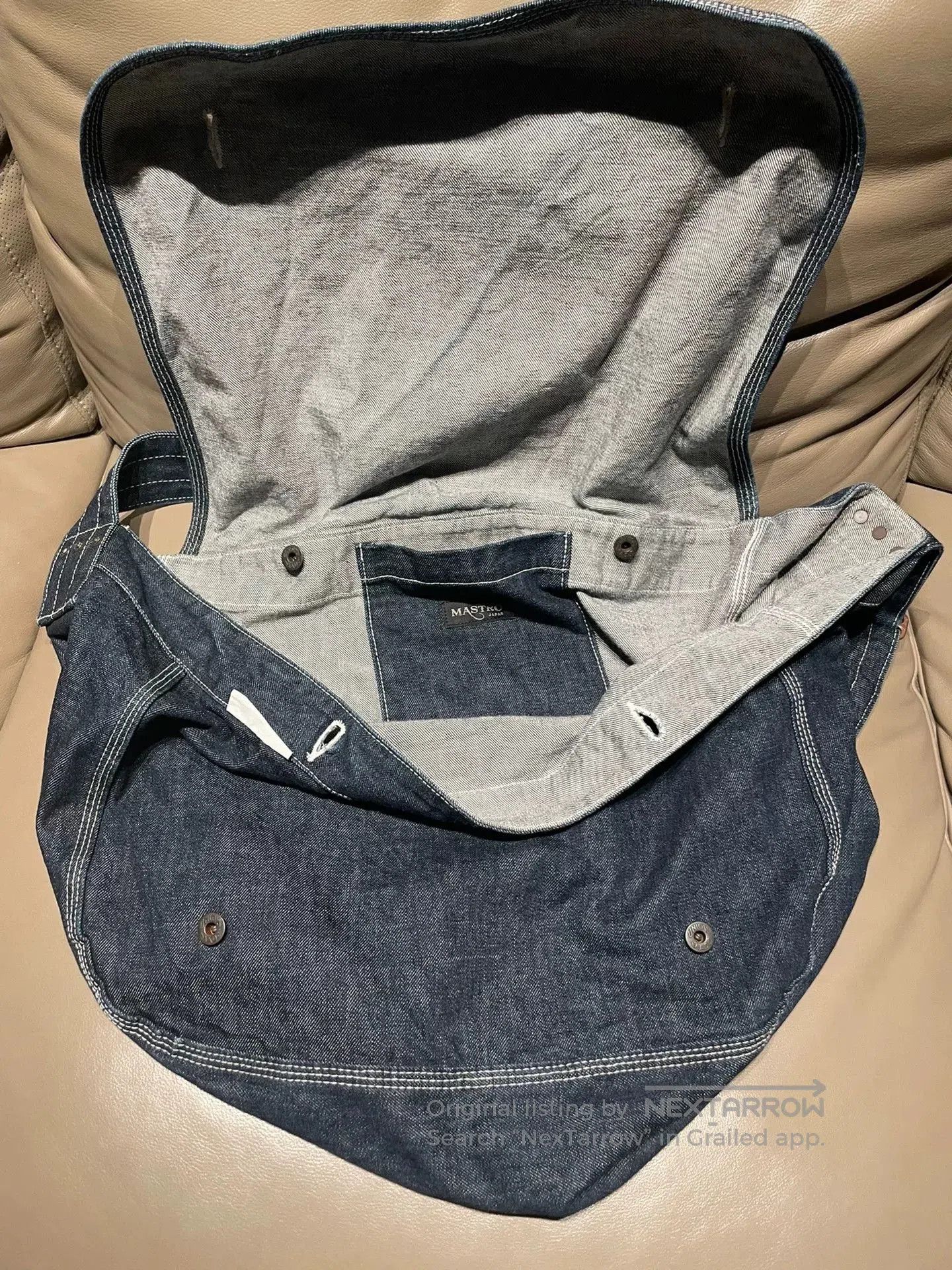 Vintage Mastro Shoulder Bag in Denim Fabric. Size ONE SIZE - 4 Thumbnail