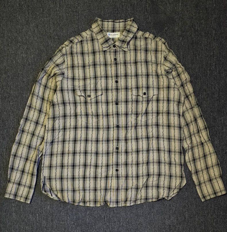 Saint Laurent Paris Saint Laurent Paris shirt Size US XL / EU 56 / 4 - 1 Thumbnail