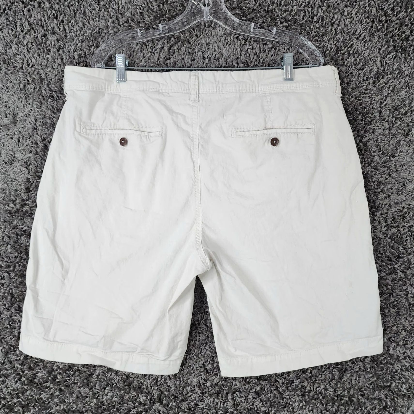 Vintage AERO Mens Chino Shorts Size 38 White Cotton Regular Size US 38 / EU 54 - 4 Thumbnail