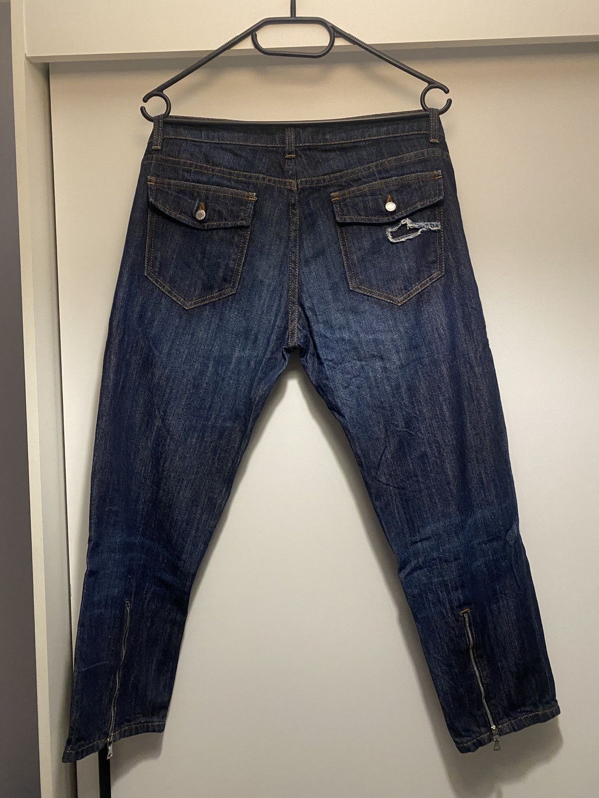 Prada Prada luxury 3/4 denim jeans y2k straight fit Size 27" / US 4 / IT 40 - 6 Thumbnail