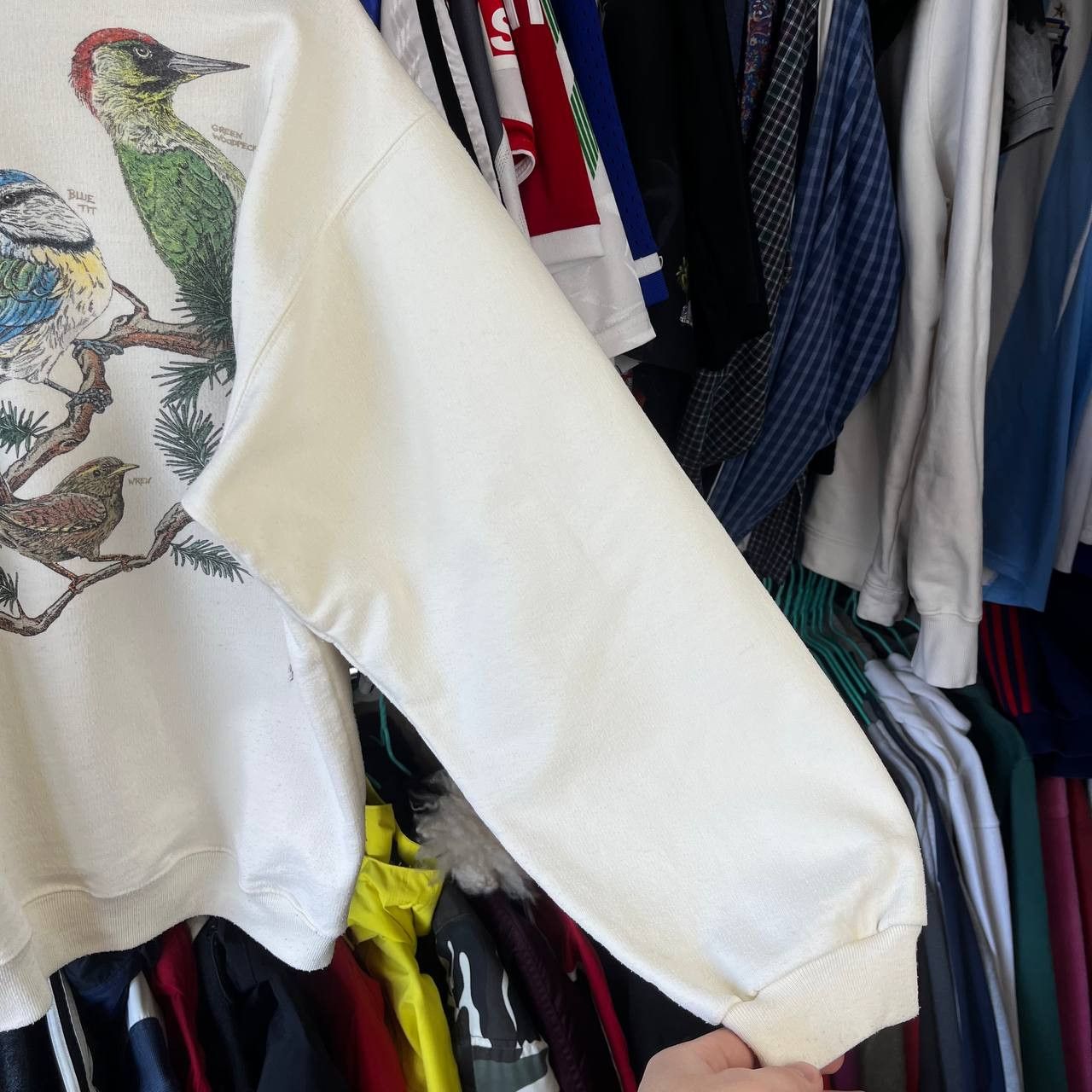 Vintage Vintage 90s Harlequin Birds Printed Sweatshirt Size S Size S / US 4 / IT 40 - 4 Thumbnail