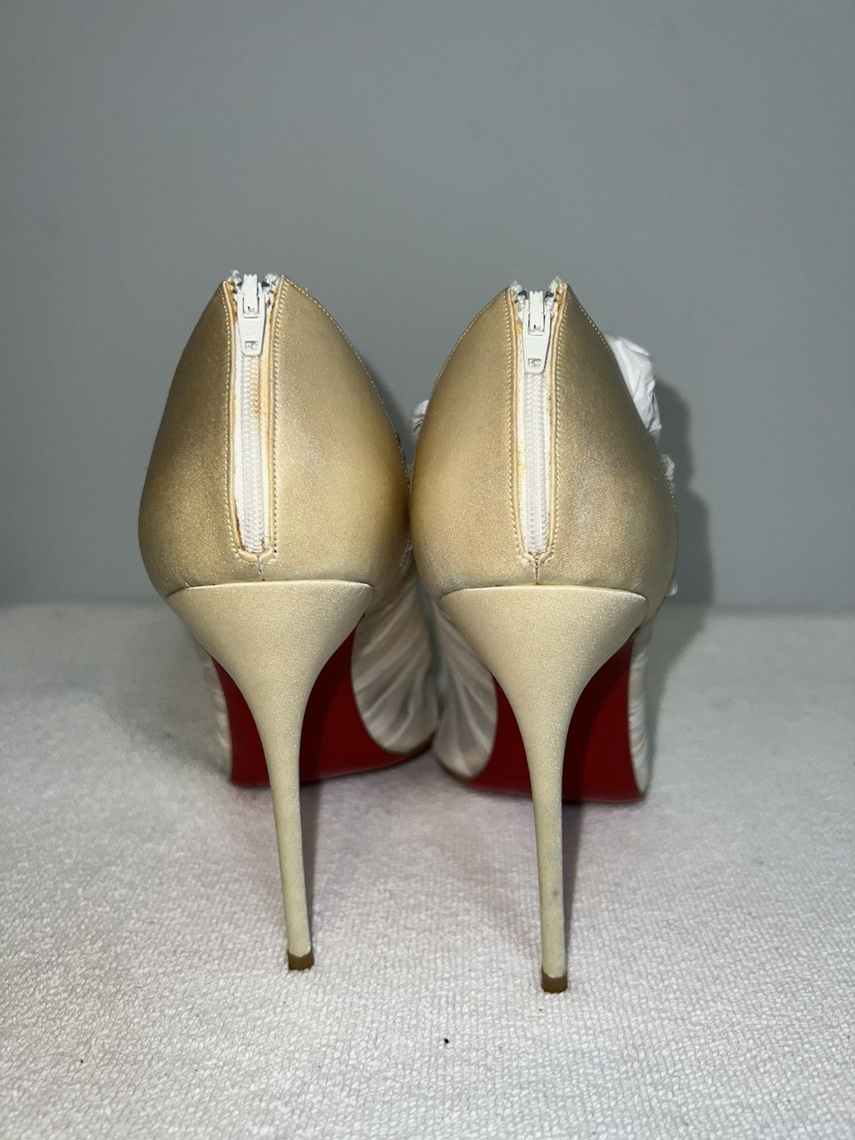 Christian Louboutin Christian Louboutin Silk Canonita 100 MM Booties 40 Size US 10 / IT 40 - 5 Thumbnail