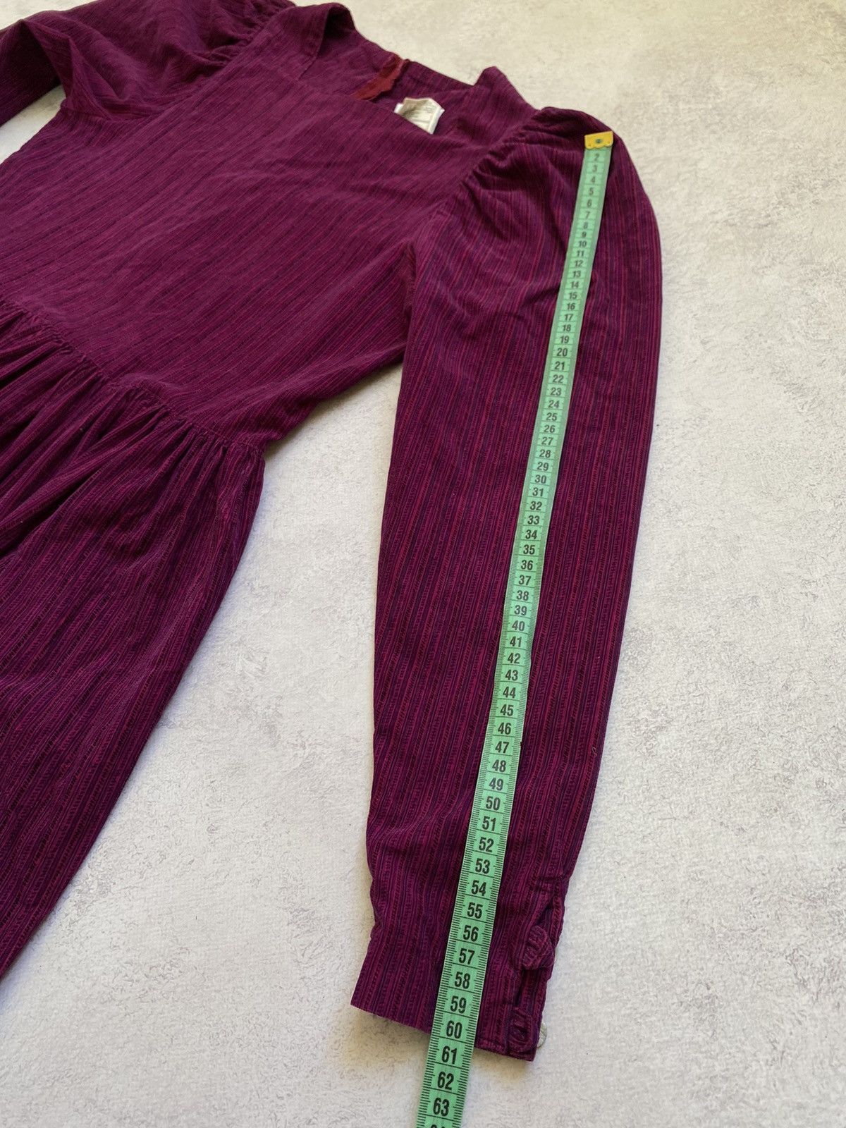 Laura Ashley Vintage 80s Laura Ashley Pink/Purple Belted Midi Dress Size M / US 6-8 / IT 42-44 - 22 Thumbnail