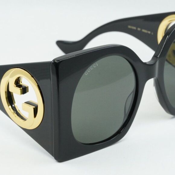 Gucci Gucci GG1254S 001 Sunglasses Black Square Frame, Grey Lenses Size ONE SIZE - 5 Thumbnail