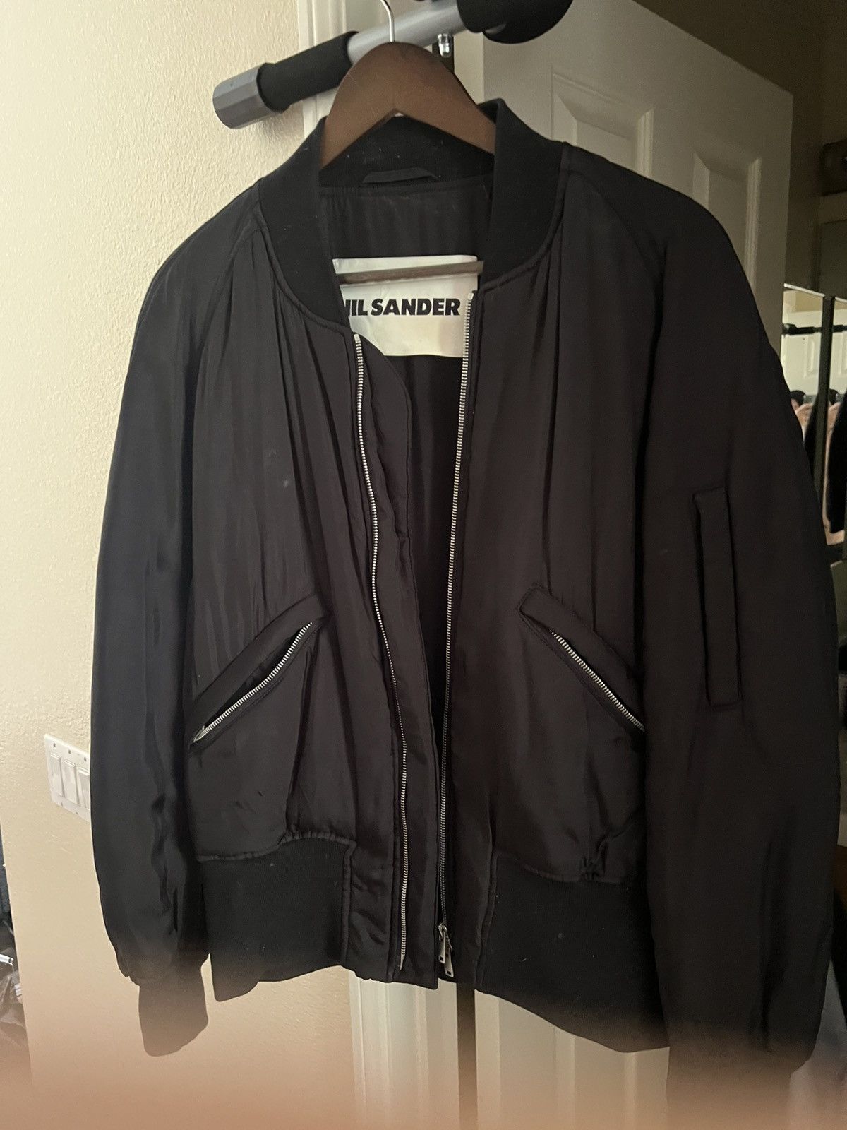 Pre-owned Jil Sander Bomber In Black