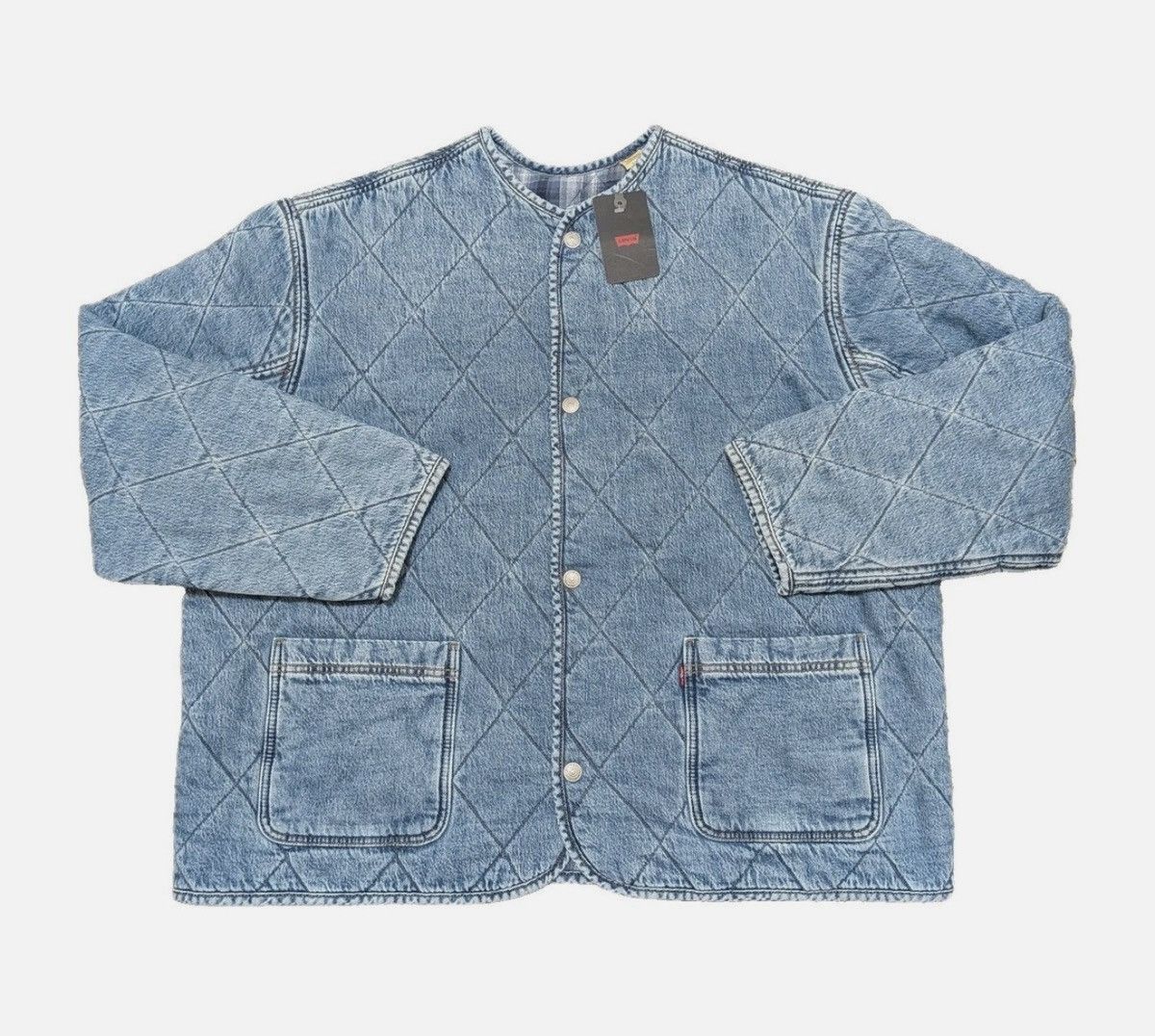 Levi's Levi’s Reversible Jacket Denim Flannel Size US XL / EU 56 / 4 - 1 Thumbnail