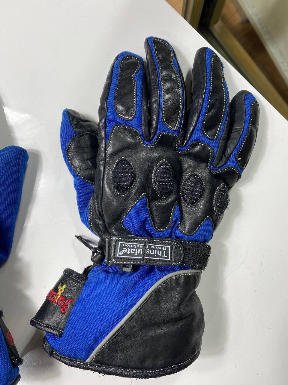Leather Vintage moto gloves avant garde leather y2k Size ONE SIZE - 14 Thumbnail