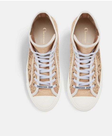 Dior o1w1db10924 Walk'n High-Top Sneaker in White & Beige Size US 6 / IT 36 - 3 Thumbnail