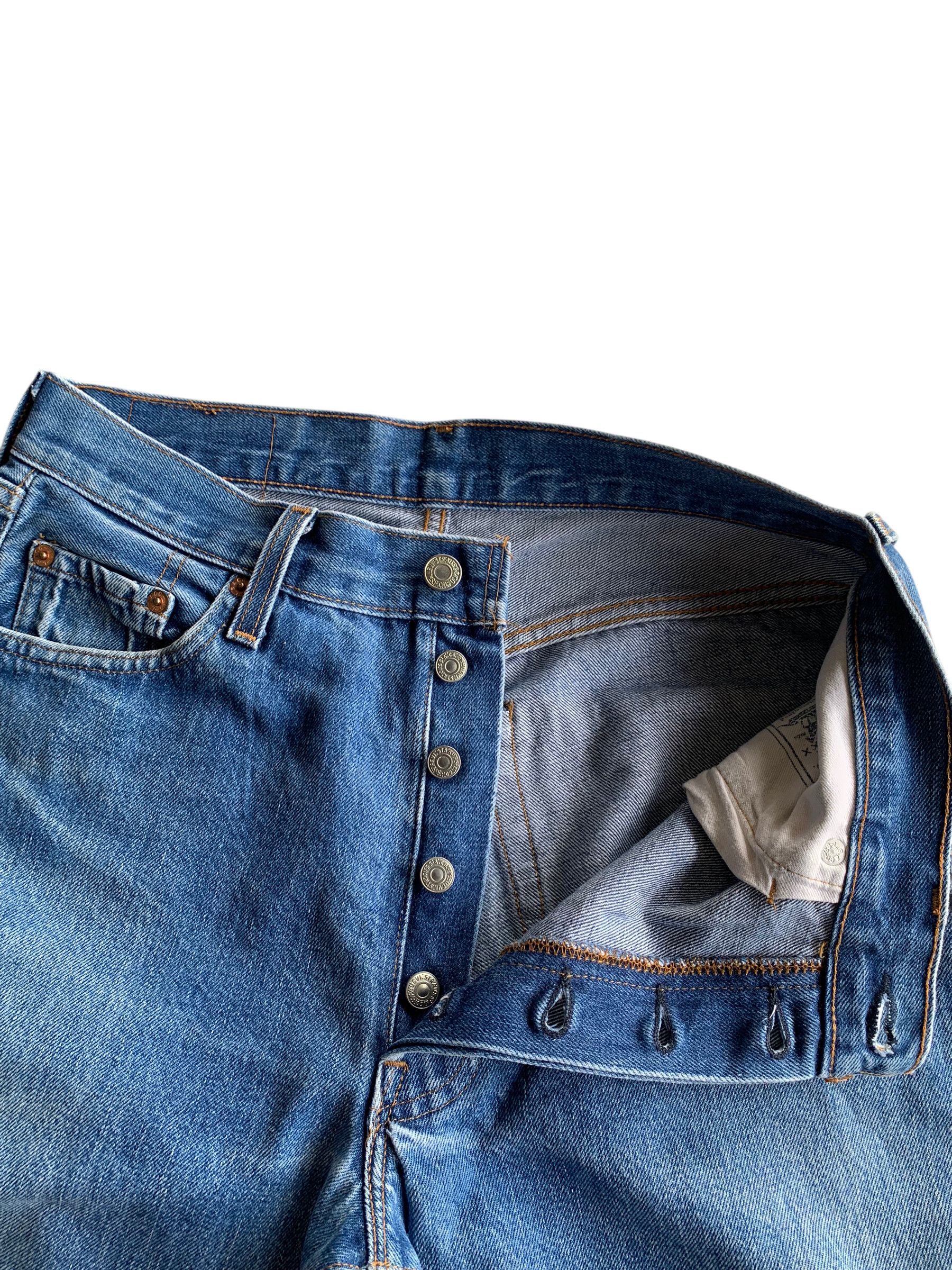 Levi's VINTAGE LEVIS 501 BIG E 1994 SELVEDGE DISTRESSED DENIM Size US 29 - 12 Thumbnail