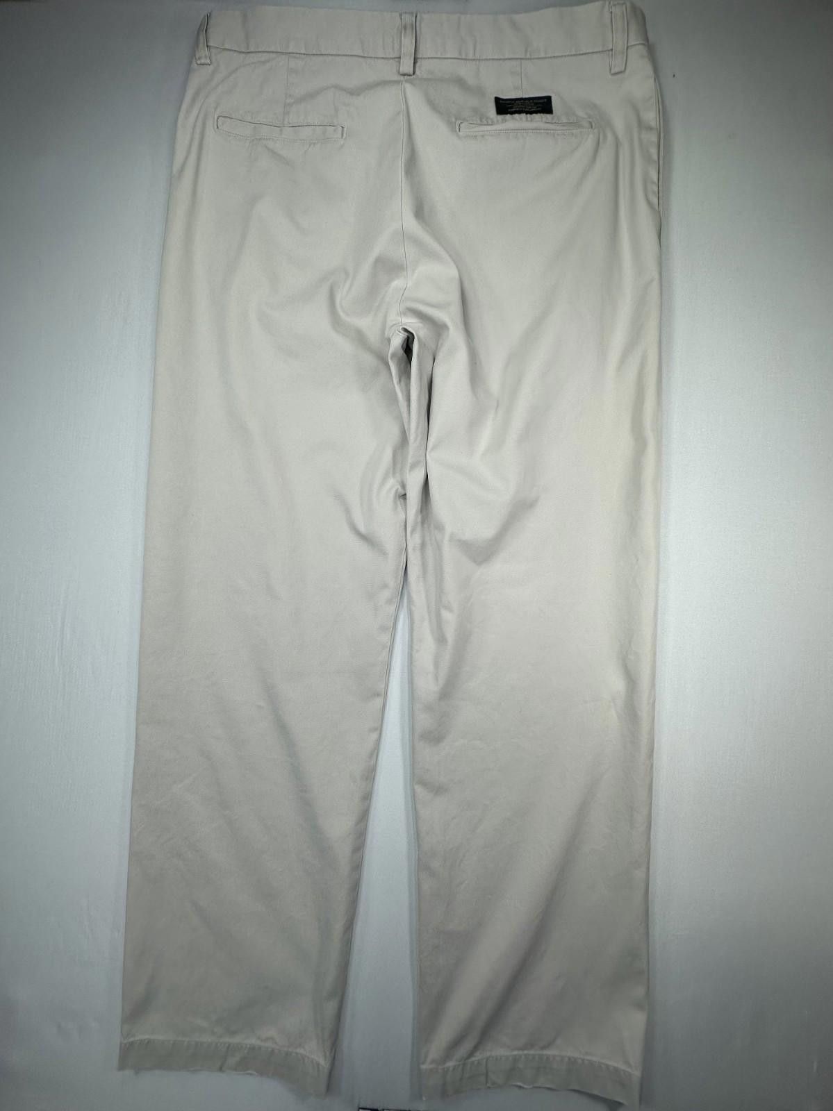 Banana Republic Banana Republic Flat Front Cotton Chinos Men Khaki 35/32 Size US 35 - 2 Thumbnail