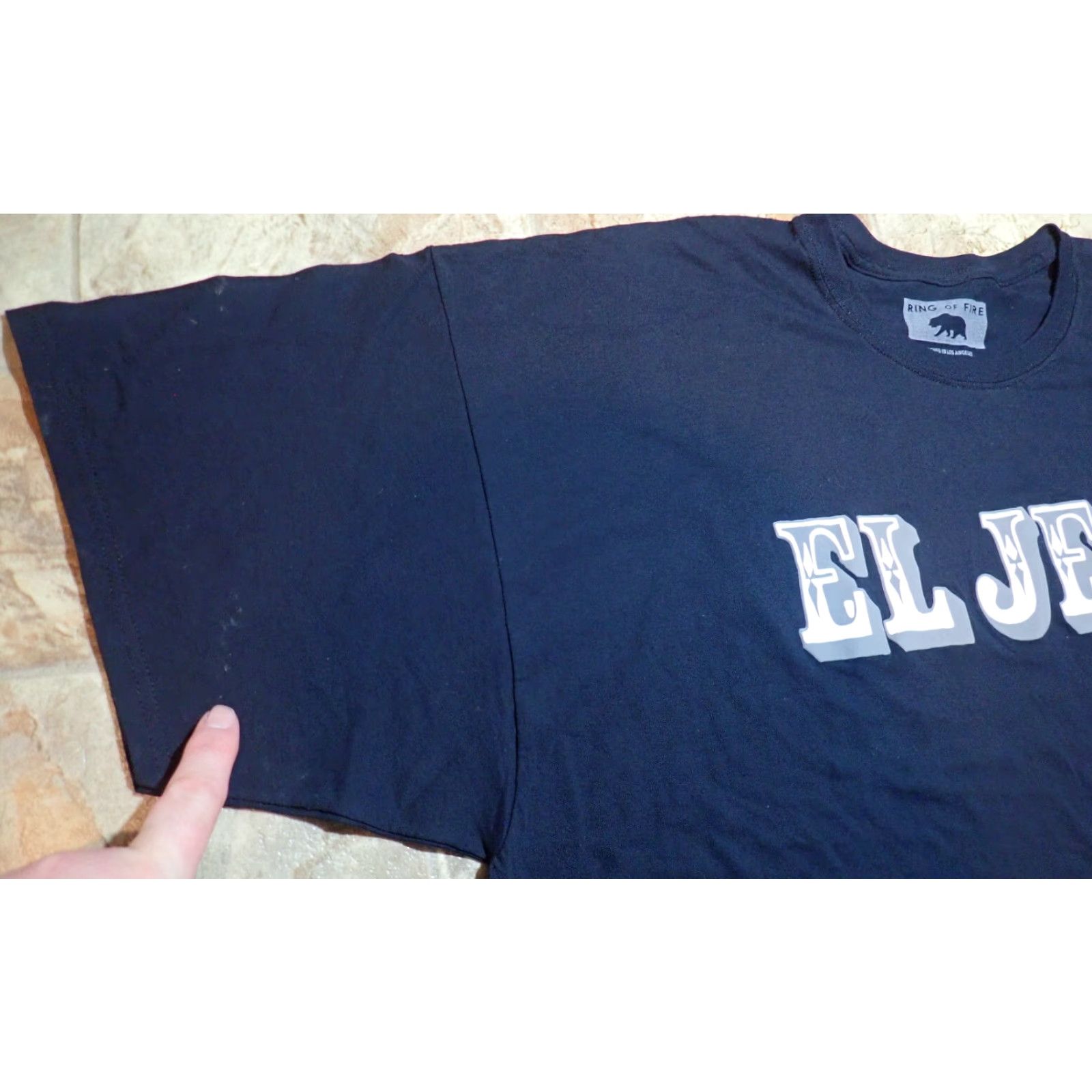 Ring Of Fire VINTAGE Ring Of Fire Men's T-Shirt 4XL Black Retro 90s Graphic Boss EL JEFE Cotton Short Sleeve Mens Size US XXL / EU 58 / 5 - 4 Thumbnail