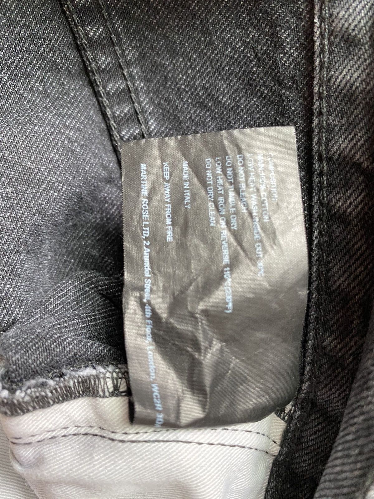 Martine Rose Cropped Logo Denim Size US 28 / EU 44 - 6 Thumbnail