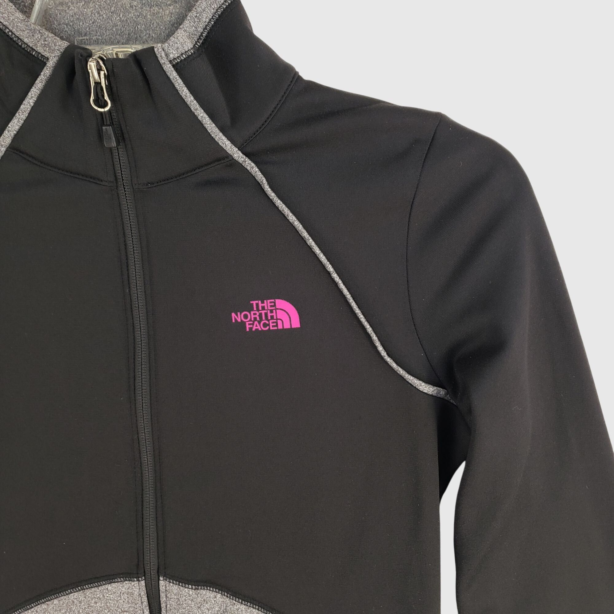 The North Face The North Face Womens Full-Zip Black & Gray Stretch Jacket S Size S / US 4 / IT 40 - 4 Thumbnail