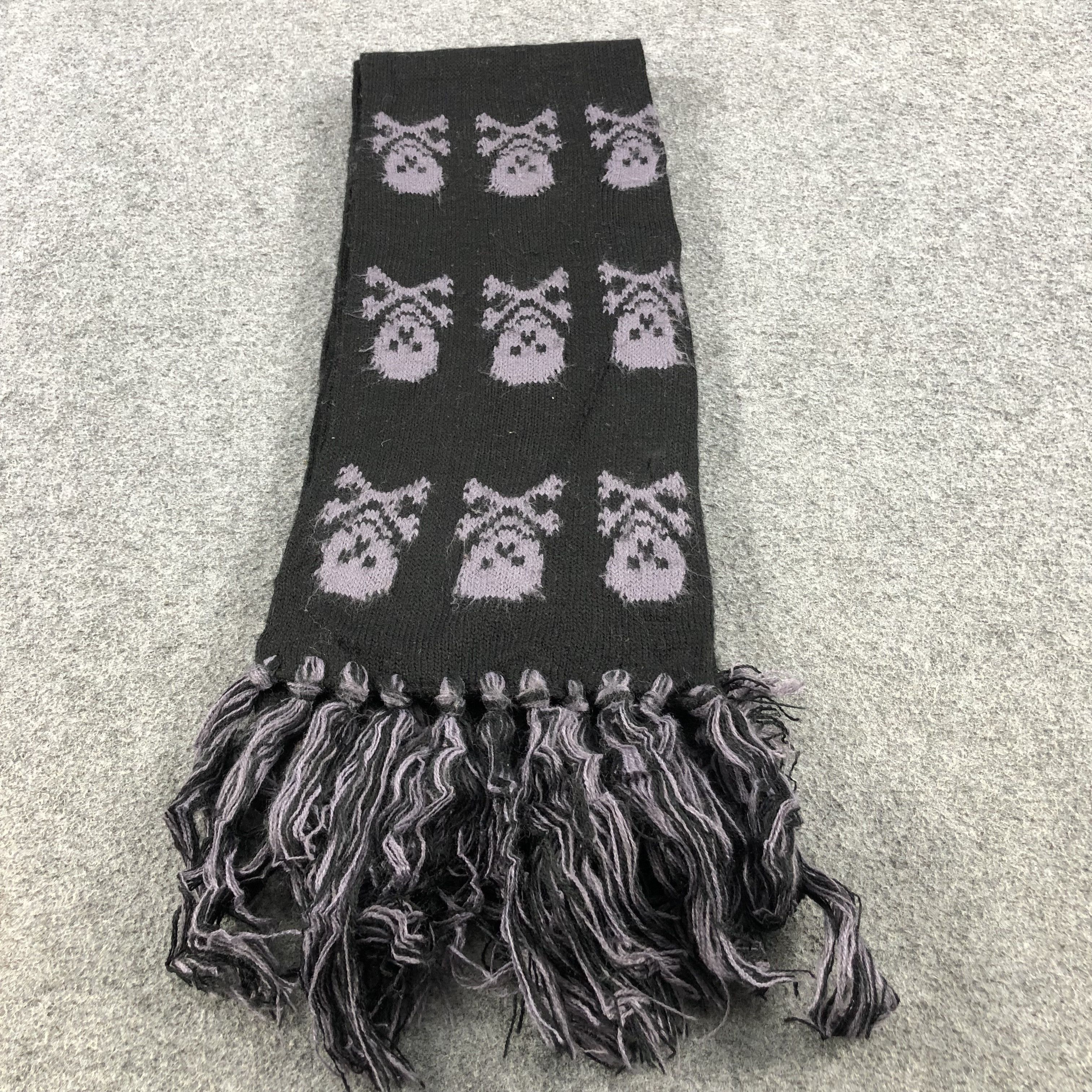 Seditionaries Jolly Roger Skulls and Bones Scarf Muffler Wool V593 Size ONE SIZE - 2 Thumbnail