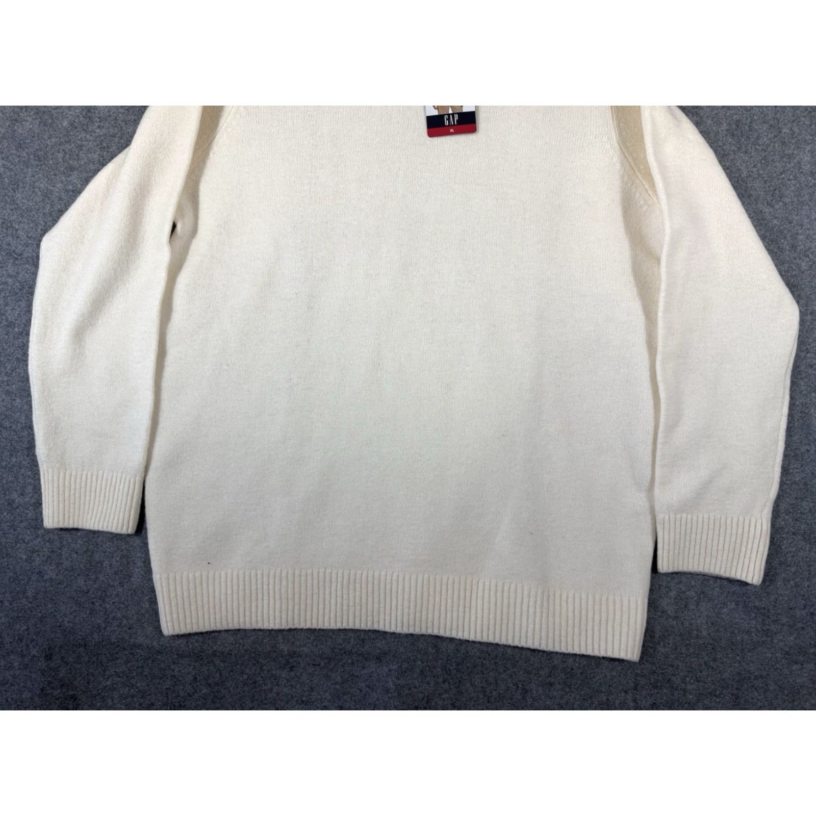 Gap Gap Pullover Sweater Mens XL Ivory Wool Blend Raglan Sleeve NWT Size US XL / EU 56 / 4 - 3 Thumbnail