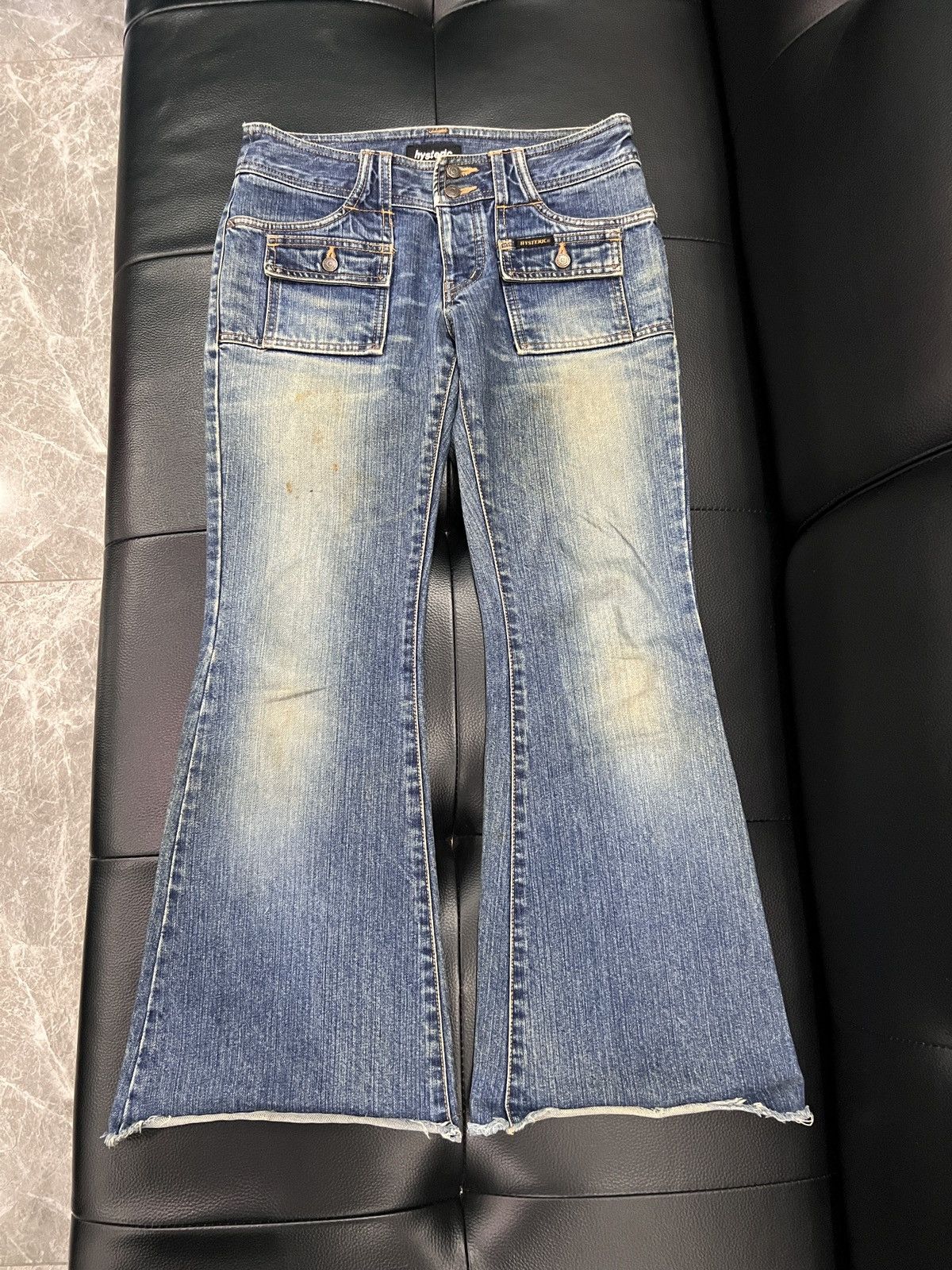 Hysteric Glamour Hysteric Glamour 1990s Flared Denim Jeans Size 24" / US 00 / IT 34 - 1 Thumbnail