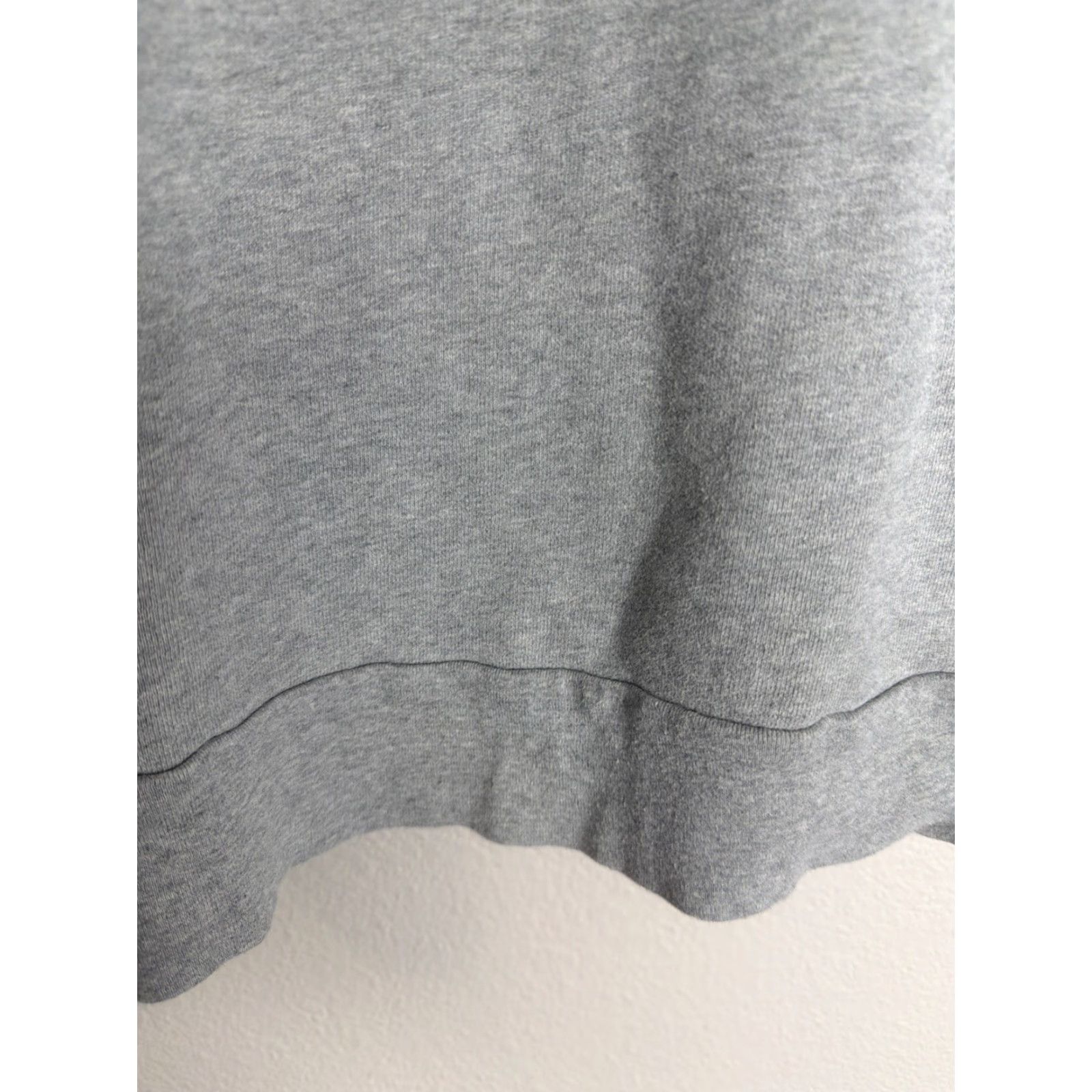 MOTHER Mother Sweatshirt Womens L Gray Fleece Shoulder Pads 80s 90s University US Made Regular Crew Neck Pullover Activewear Shirt Size L / US 10 / IT 46 - 2 Thumbnail