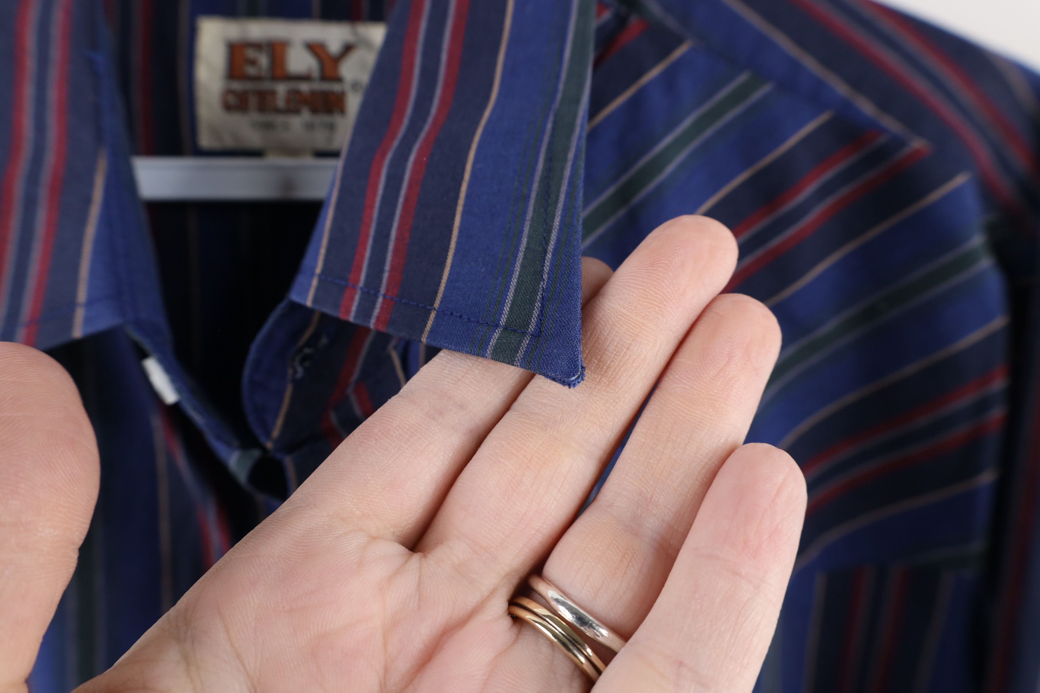 Vintage Vintage 70s Rockabilly Striped Western Snap Button Shirt Size US L / EU 52-54 / 3 - 5 Thumbnail