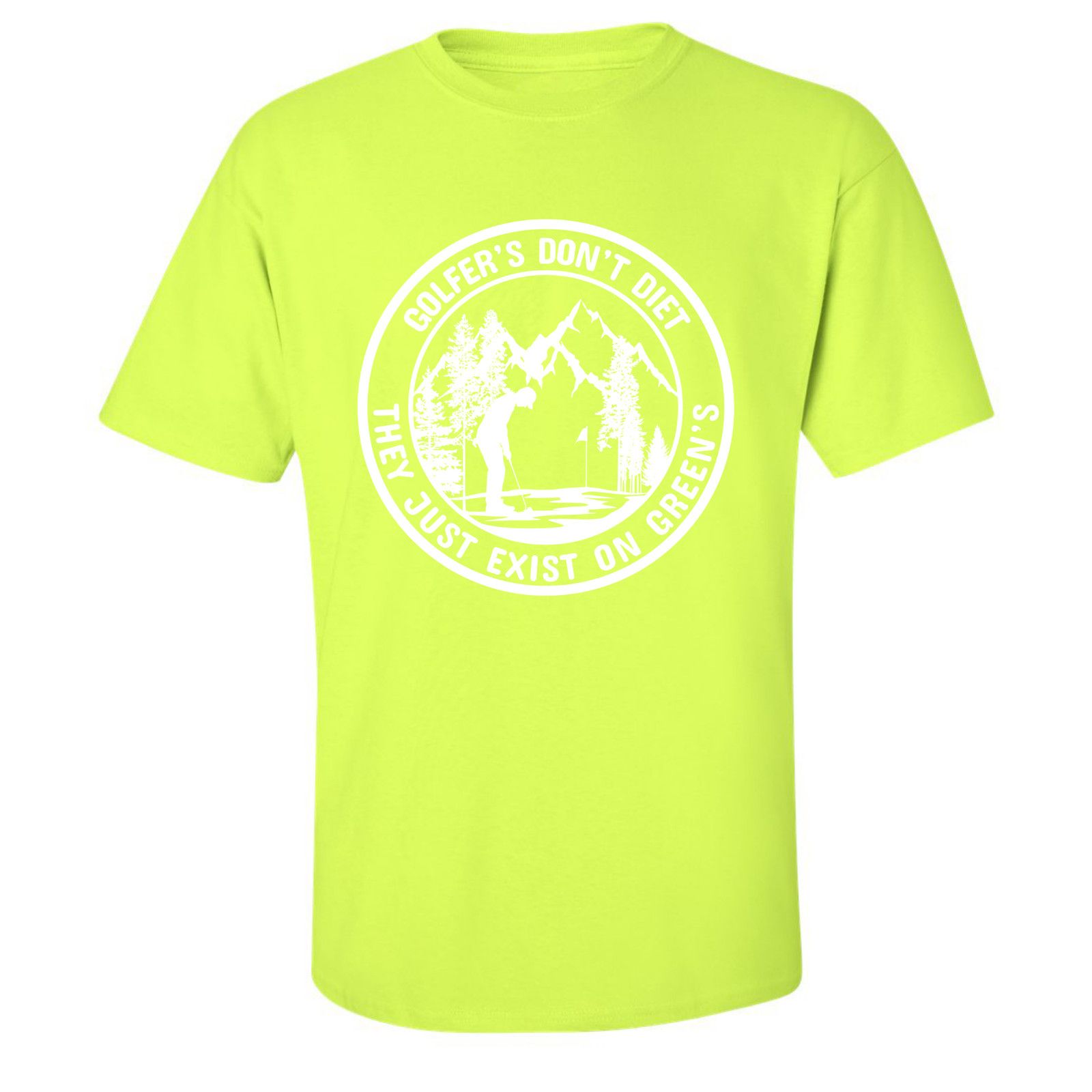 Gildan Golfers Don't Diet On Greens Funny Man Putting T-Shirt Size US L / EU 52-54 / 3 - 21 Thumbnail