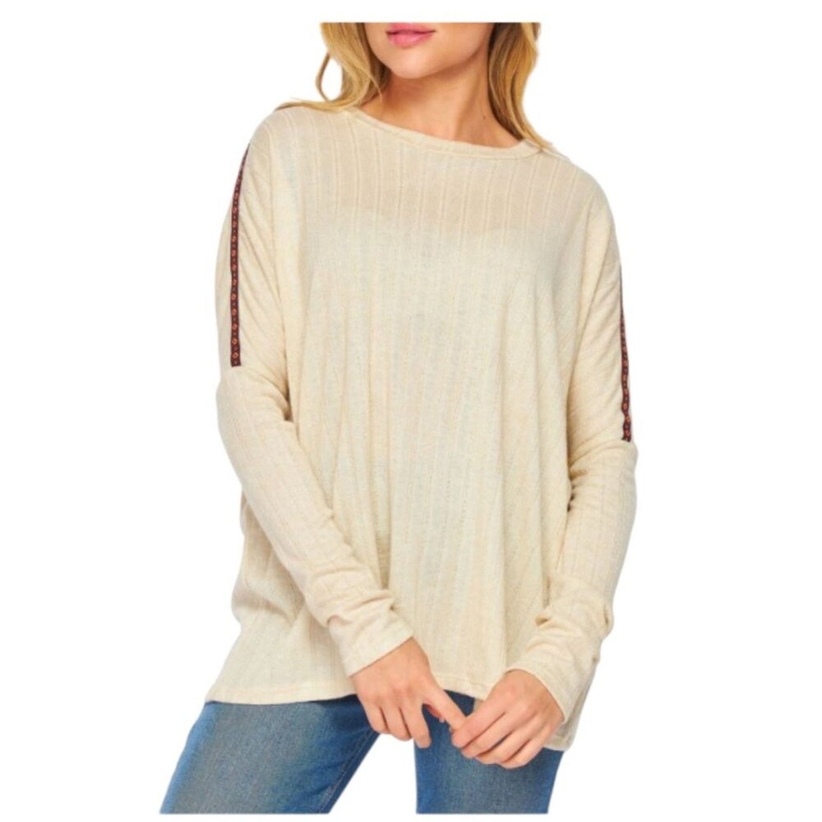 Other BlueGrey Woven Trim Dolman Top Sz Small Medium NWOT $88 MSRP Size M / US 6-8 / IT 42-44 - 1 Thumbnail