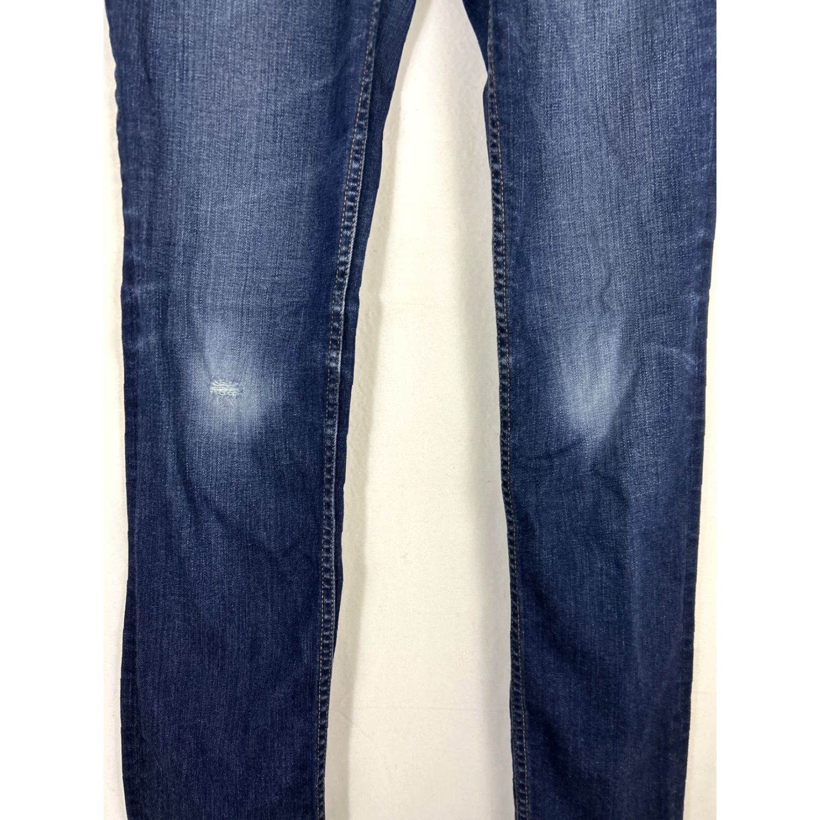 Vintage BIG STAR Jeans Womens Bootcut 26R 28x32 Dark Blue Low Rise 5-Pocket Embroidered Logo N/A Size 26" / US 2 / IT 38 - 3 Thumbnail