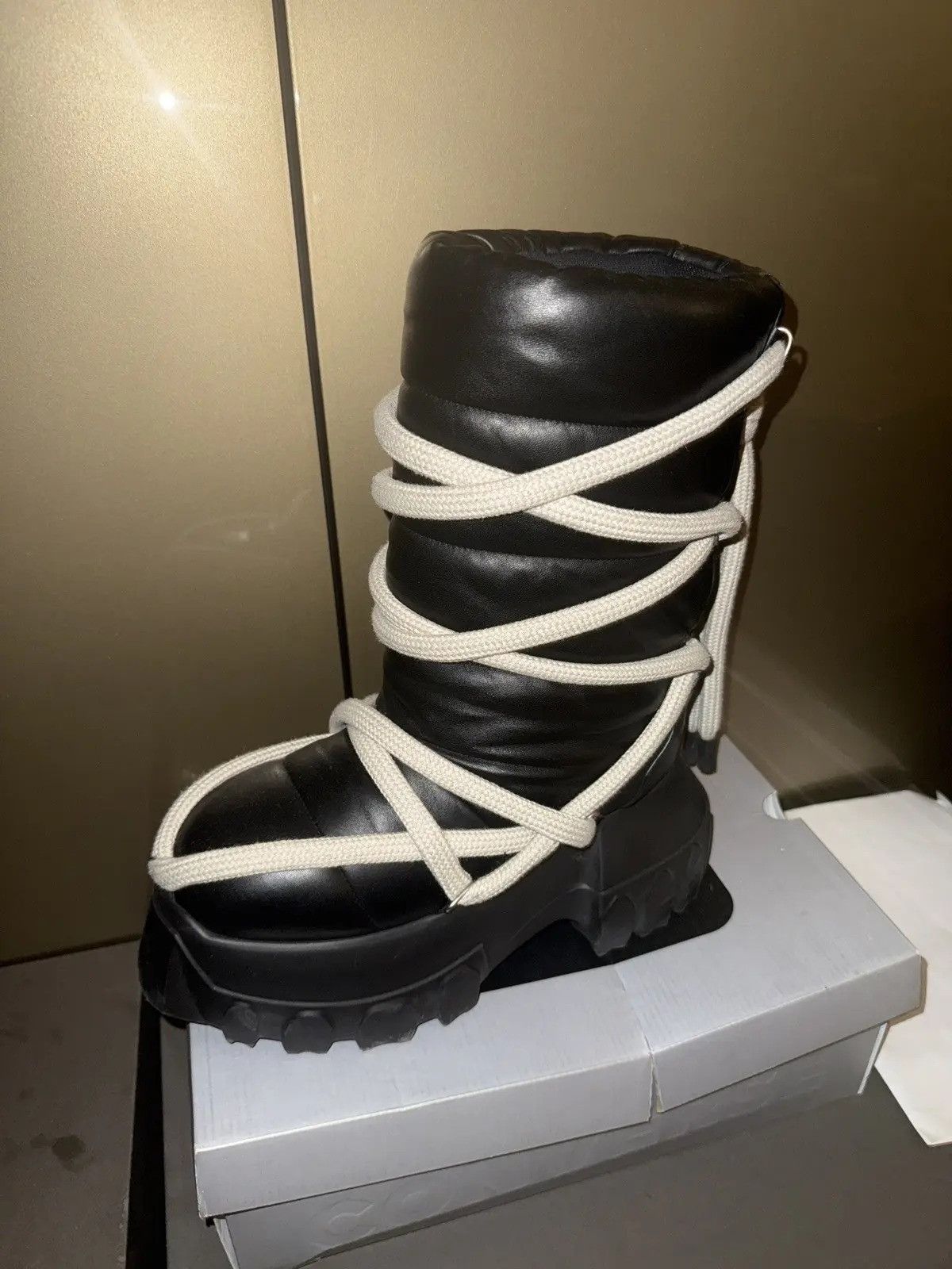 Rick Owens Mega Tractor Jumbo Rope Boots | Grailed