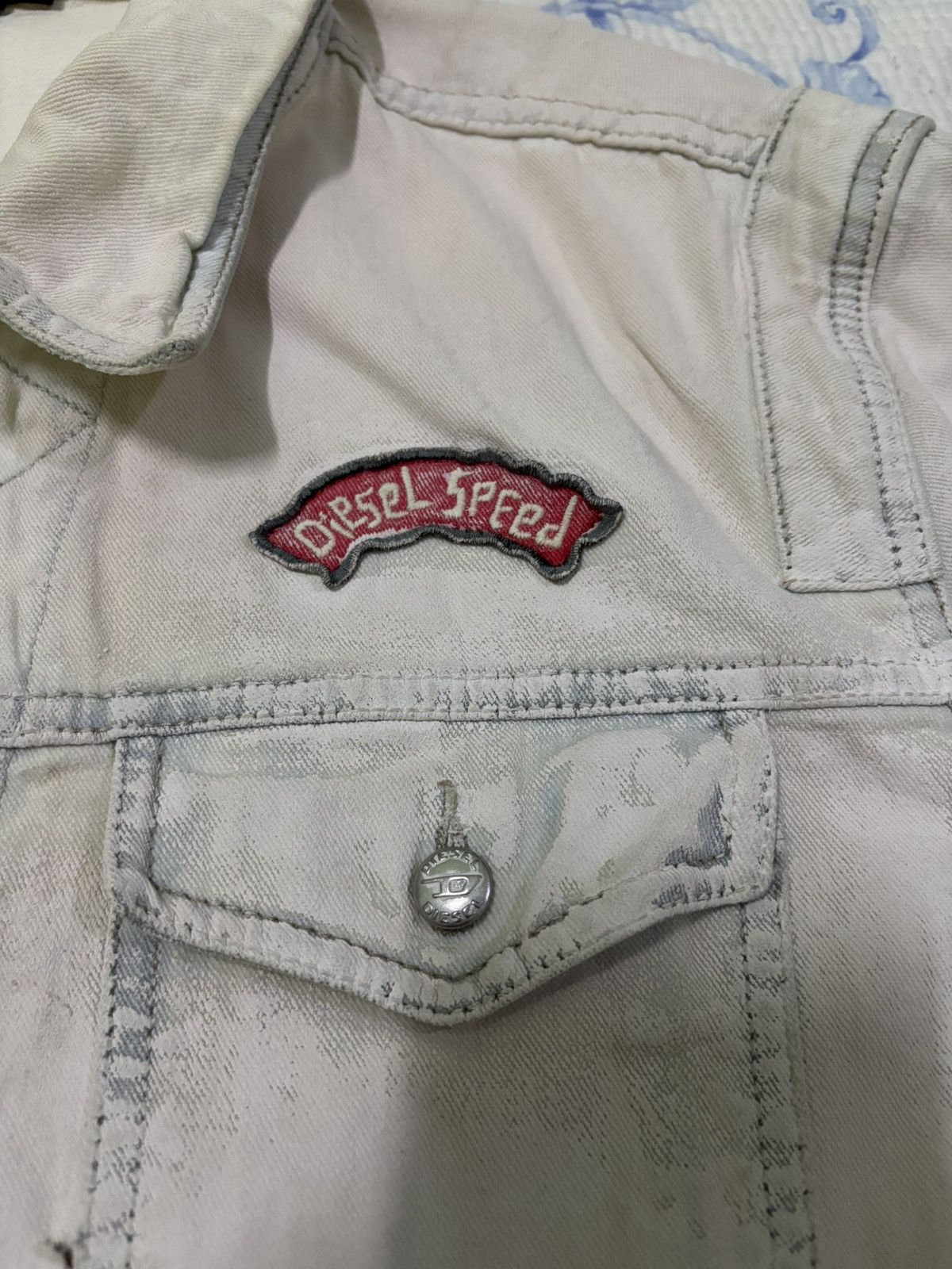 Diesel Diesel White Denim Type 3 Design Size US L / EU 52-54 / 3 - 17 Thumbnail