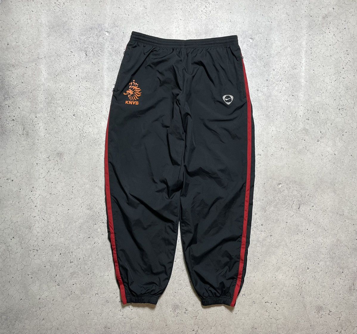 Nike Vintage Nike KNVB Netherlands Track Pants Nylon Swoosh Y2K Size US 38 / EU 54 - 1 Thumbnail