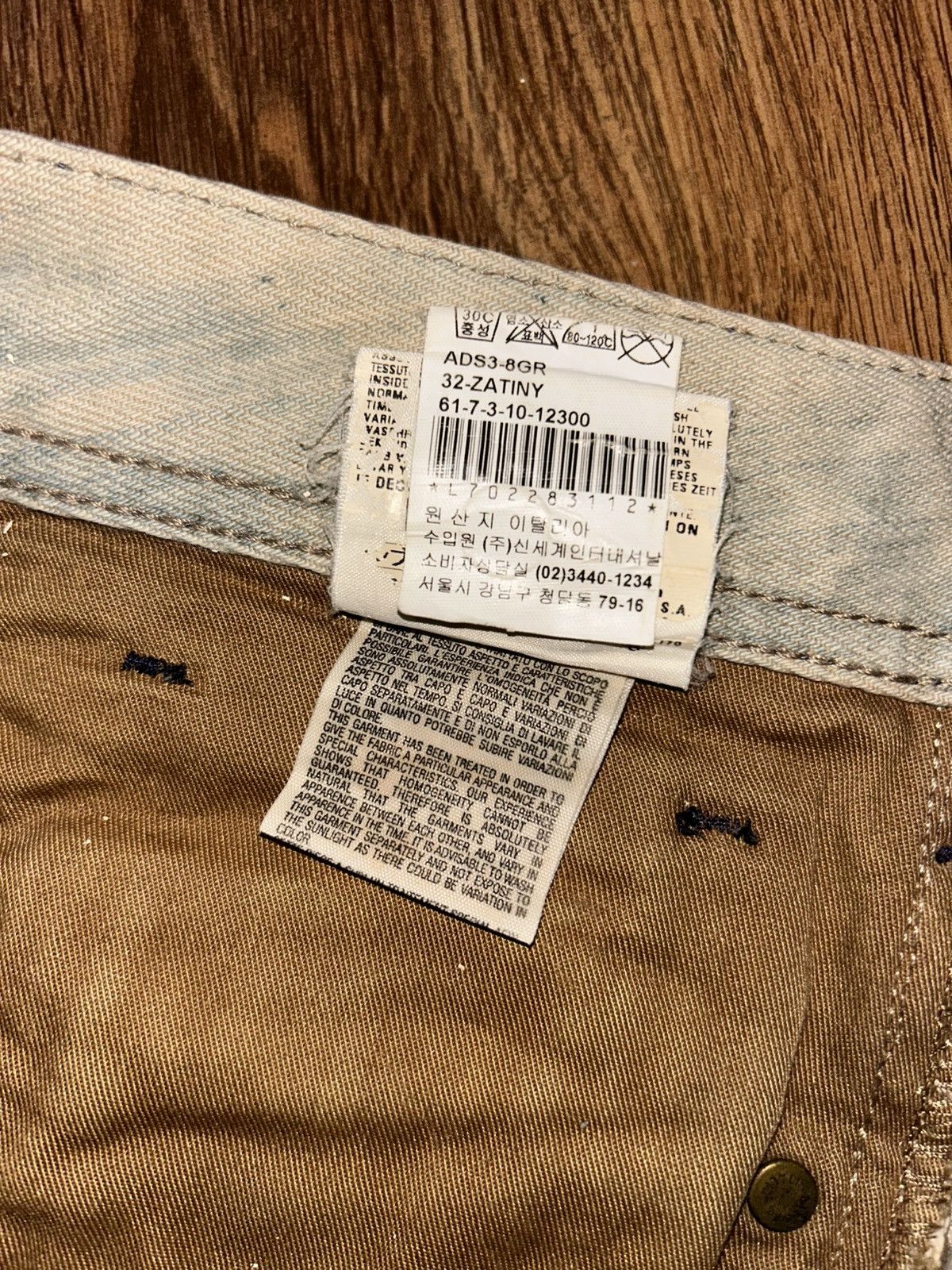Diesel Diesel Zatiny Bootcut Distressed Mudwash Jeans Size 32" / US 10 / IT 46 - 11 Thumbnail